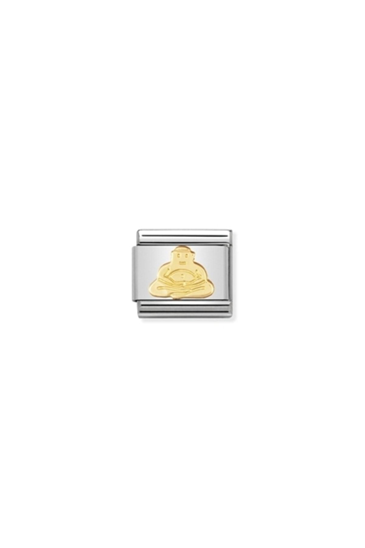 Composable Classic Relıgıous In Stainless Steel And 18k Gold (06_buddha)