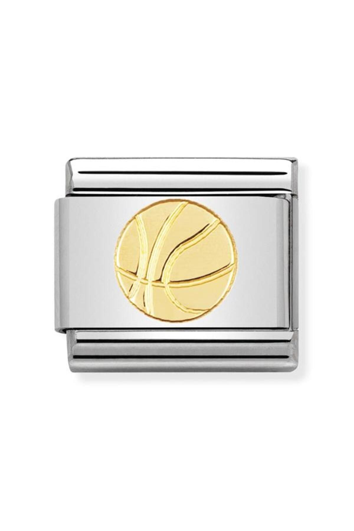 Composable Classic Sports In Stainless Steel With 18k Gold (12_basket Ball)