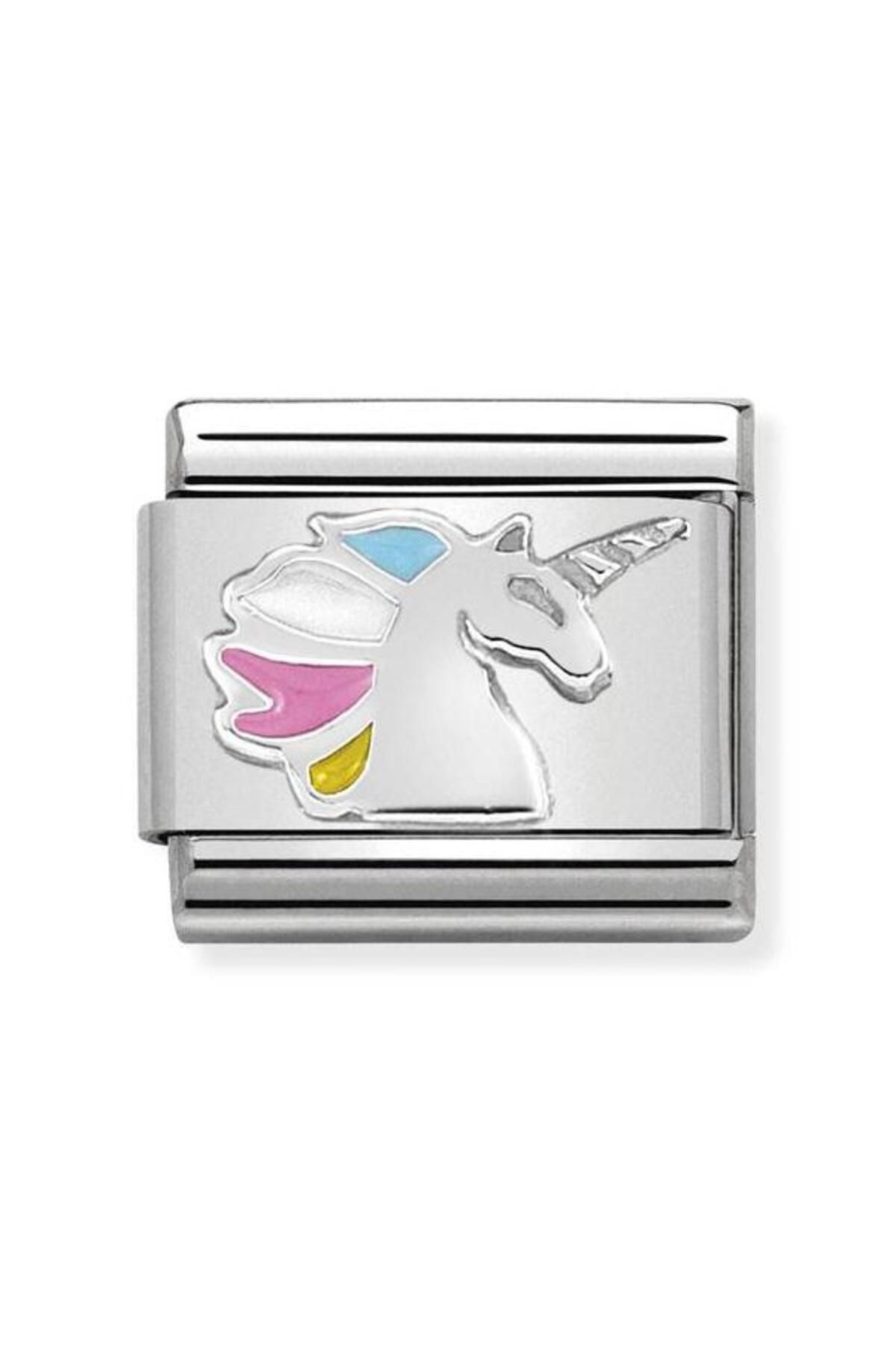 Composable Classic Symbols In Stainless Steel, Enamel And Arg, 925 (16_unicorn)