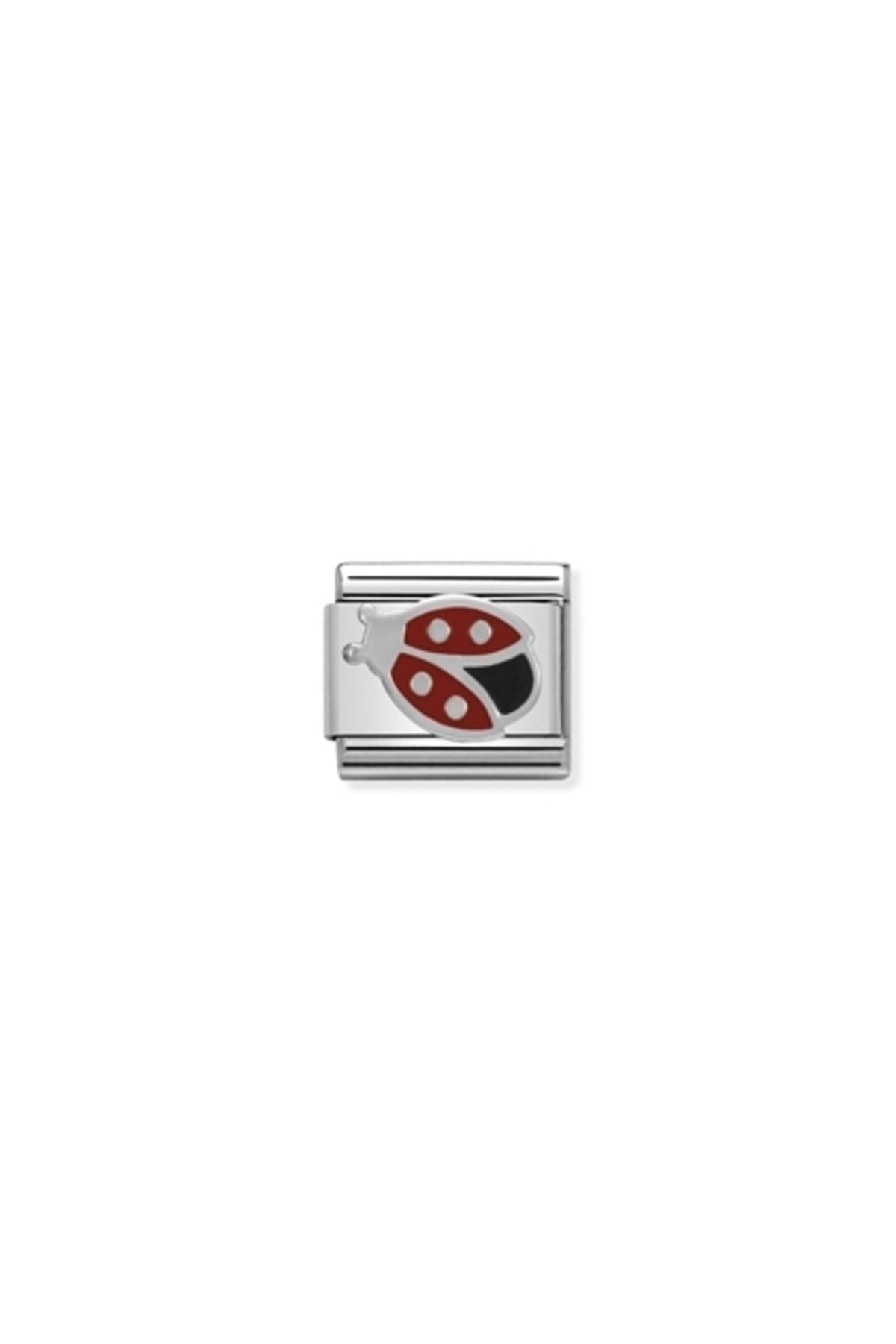 Composable Classic Symbols In Stainless Steel , Enamel And Silver 925 (15_ladybird)