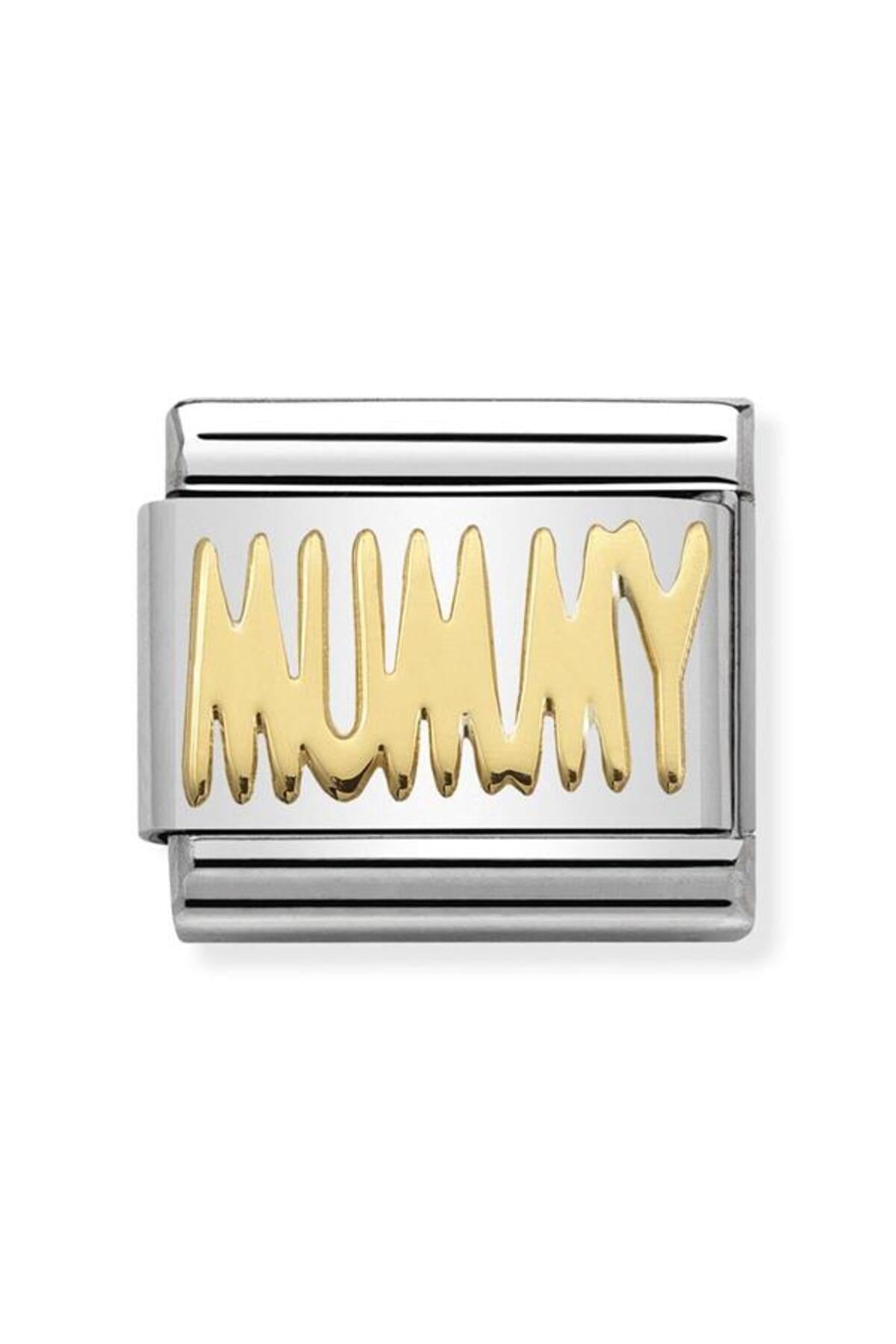 Composable Classic Wrıtıngs In Stainless Steel With 18k Gold (21_mummy)