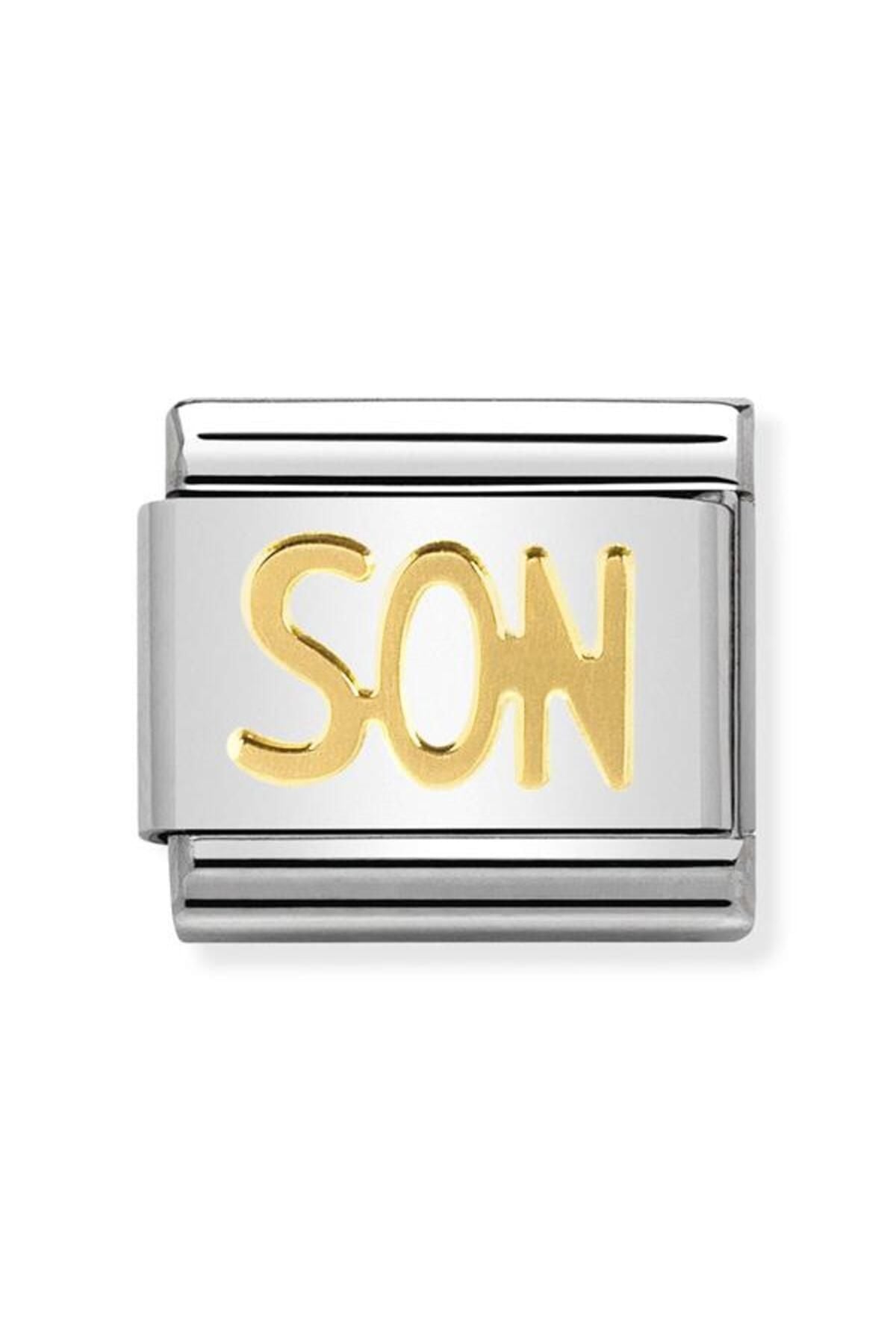 Composable Classic Wrıtıngs In Stainless Steel With 18k Gold (26_son)