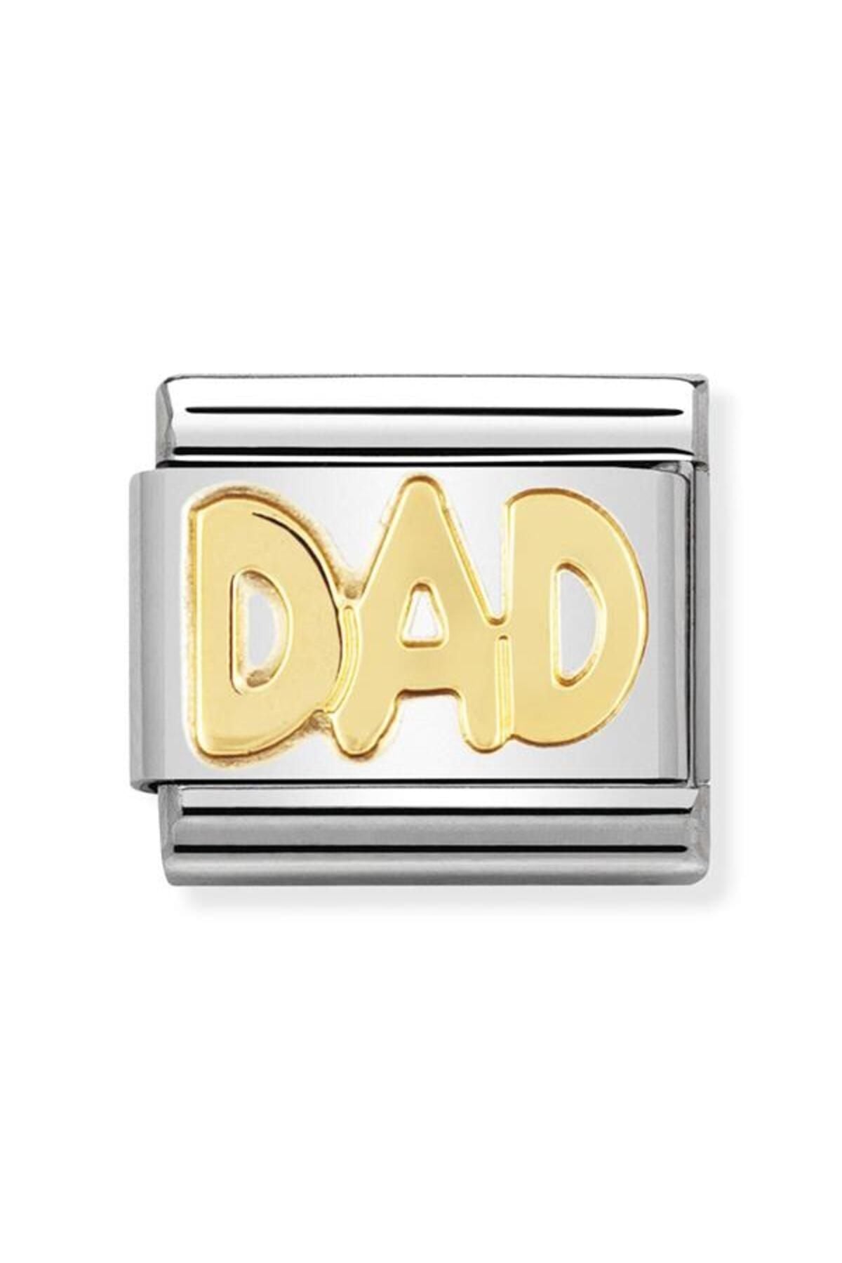 Composable Classic Wrıtıngs In Stainless Steel With 18k Gold