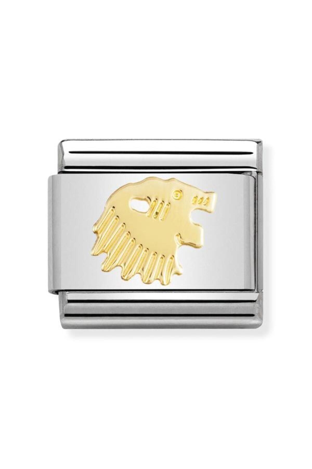 Composable Classic Zodıac In Stainless Steel With 18k Gold (05_leo)