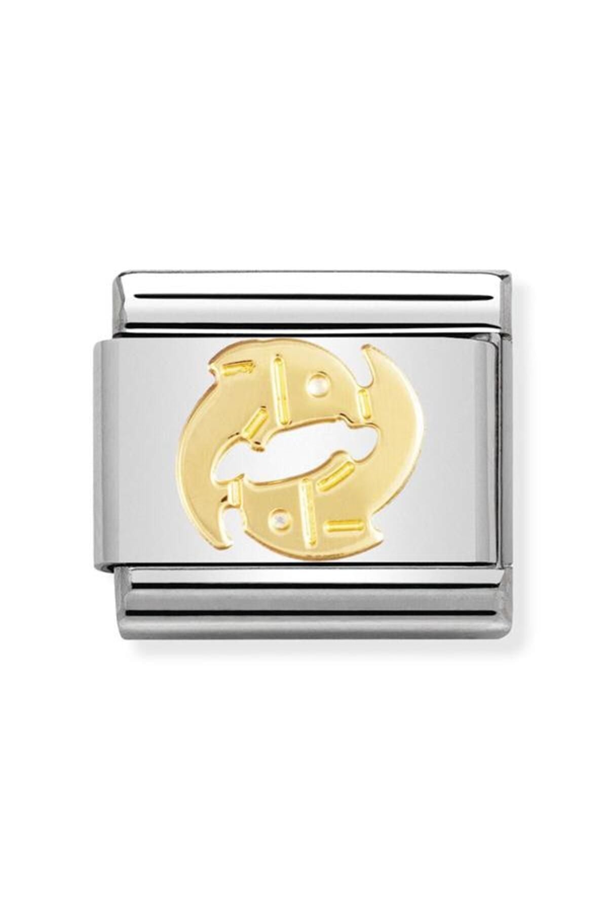 Composable Classic Zodıac In Stainless Steel With 18k Gold (12_pisces)