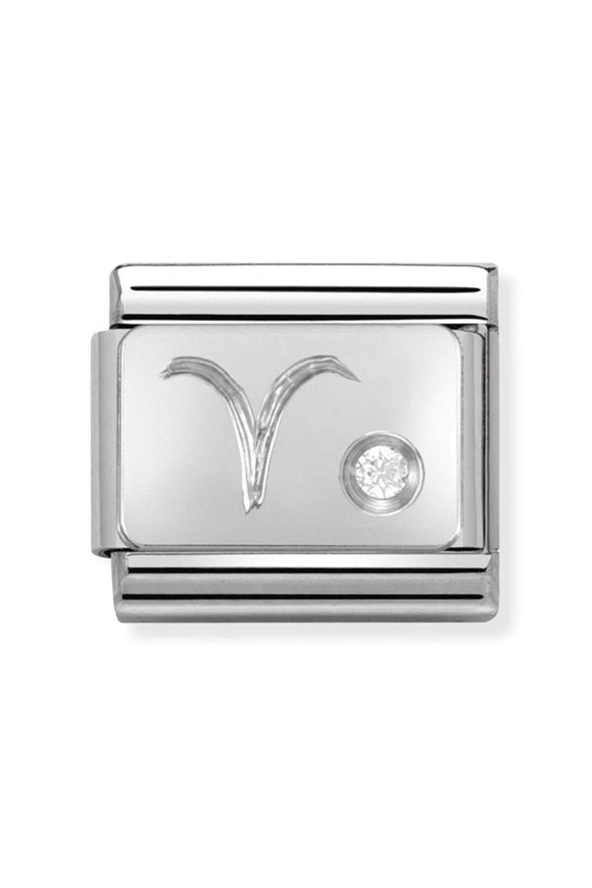 Composable Classic Zodıac Stainless Steel, Cub, Zirc And 925 Silver (01_aries)