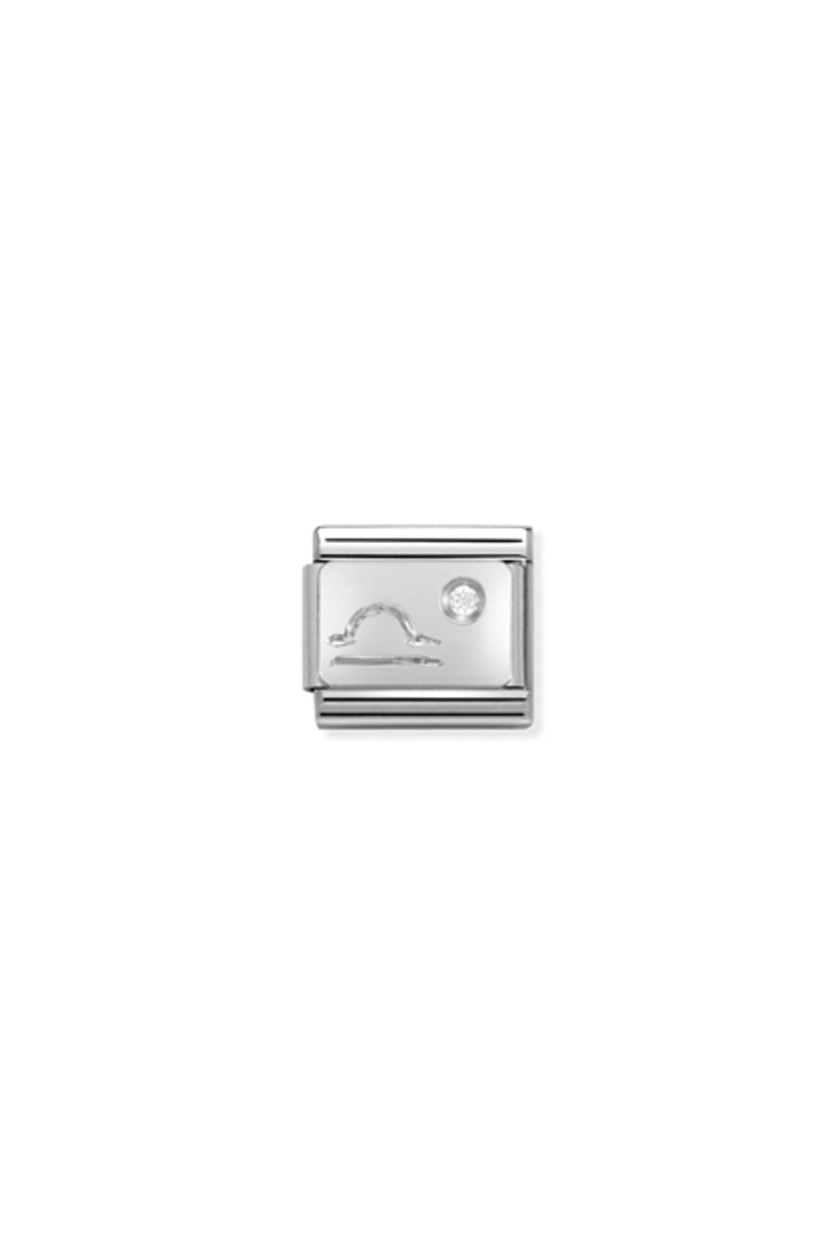 Composable Classic Zodıac Stainless Steel, Cub, Zirc And 925 Silver (07_libra)