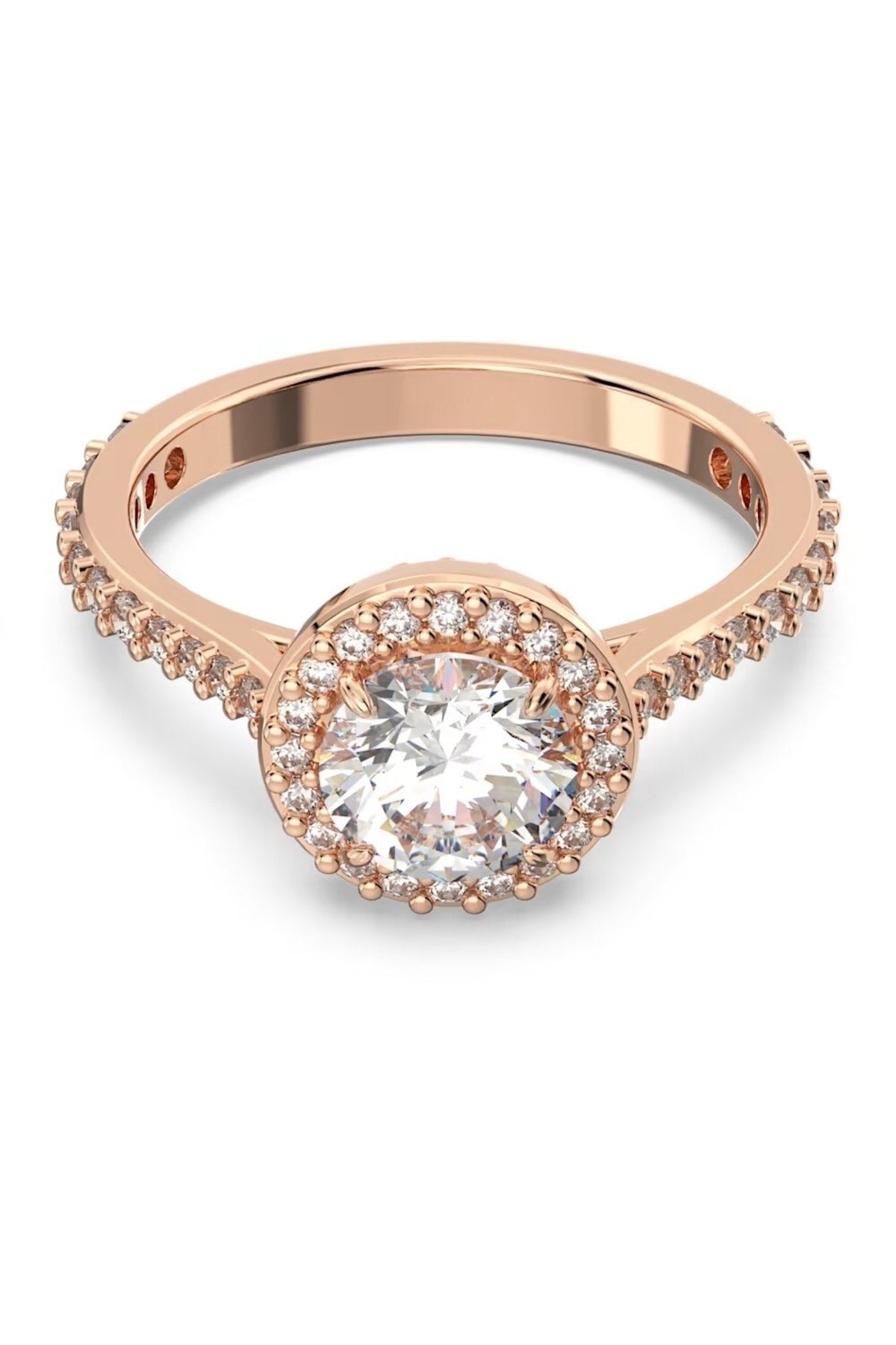 Swarovski Yüzük Constella:Rıng Rnd Pv L Whıte/Ros 55 5639404