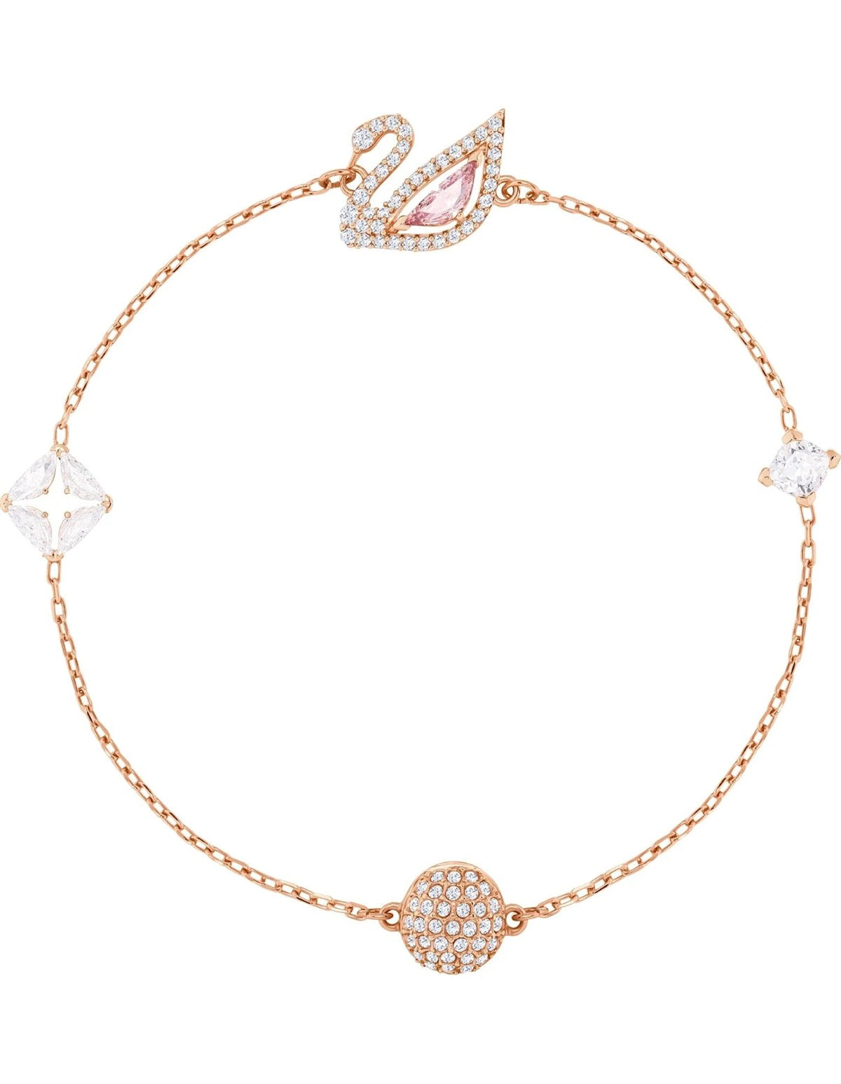 DAZZLING SWAN:BRACELET CZMO/ROS S