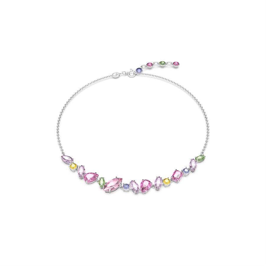 Swarovski Kolye Gema:Necklace Mini Frontal Pink/Rhs 5658398 - Crystal Store