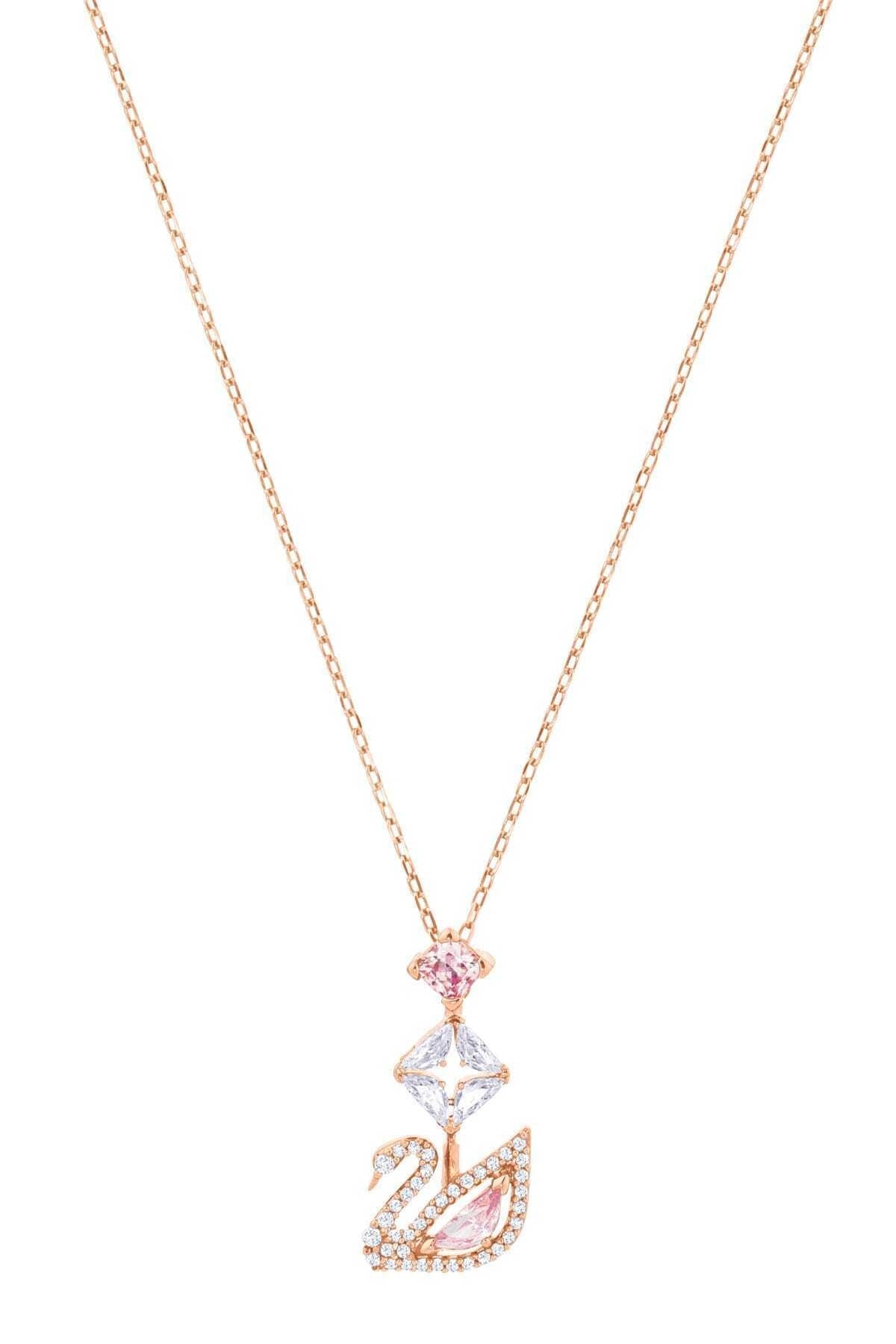 Kadın Kolye Dazzling Swan:Necklace Y Czmo/Ros 5473024