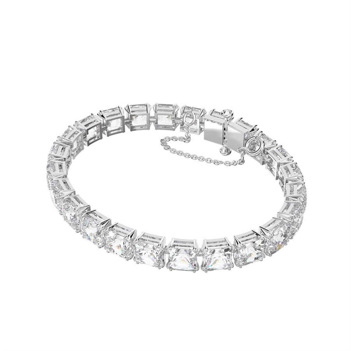 MILLENIA:BRACELET S SQR WHITE/RHS