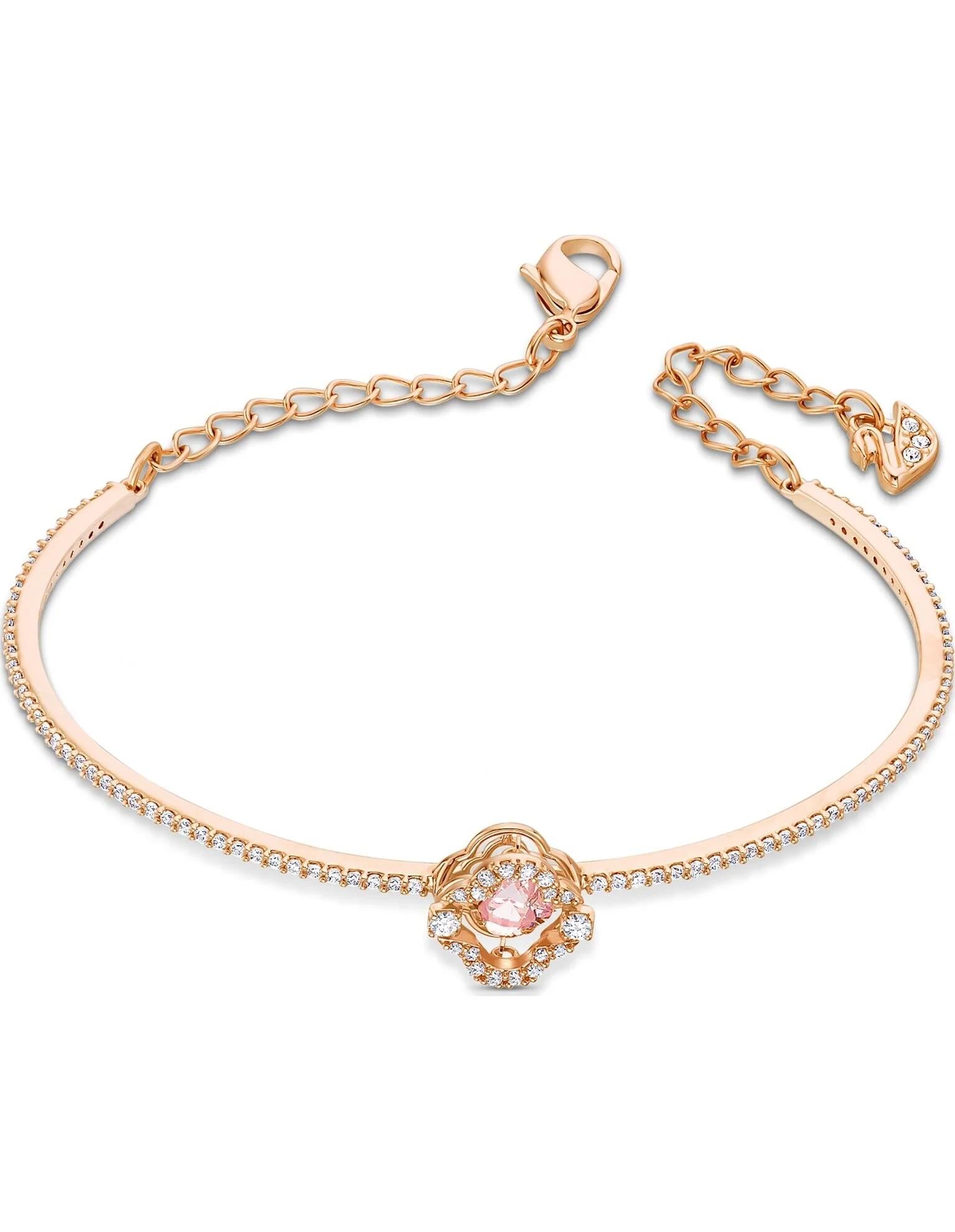 Sparkling Dc Clover Bileklik,Pembe,Pembe Altin Rengi Kaplama - M SWRK05516476