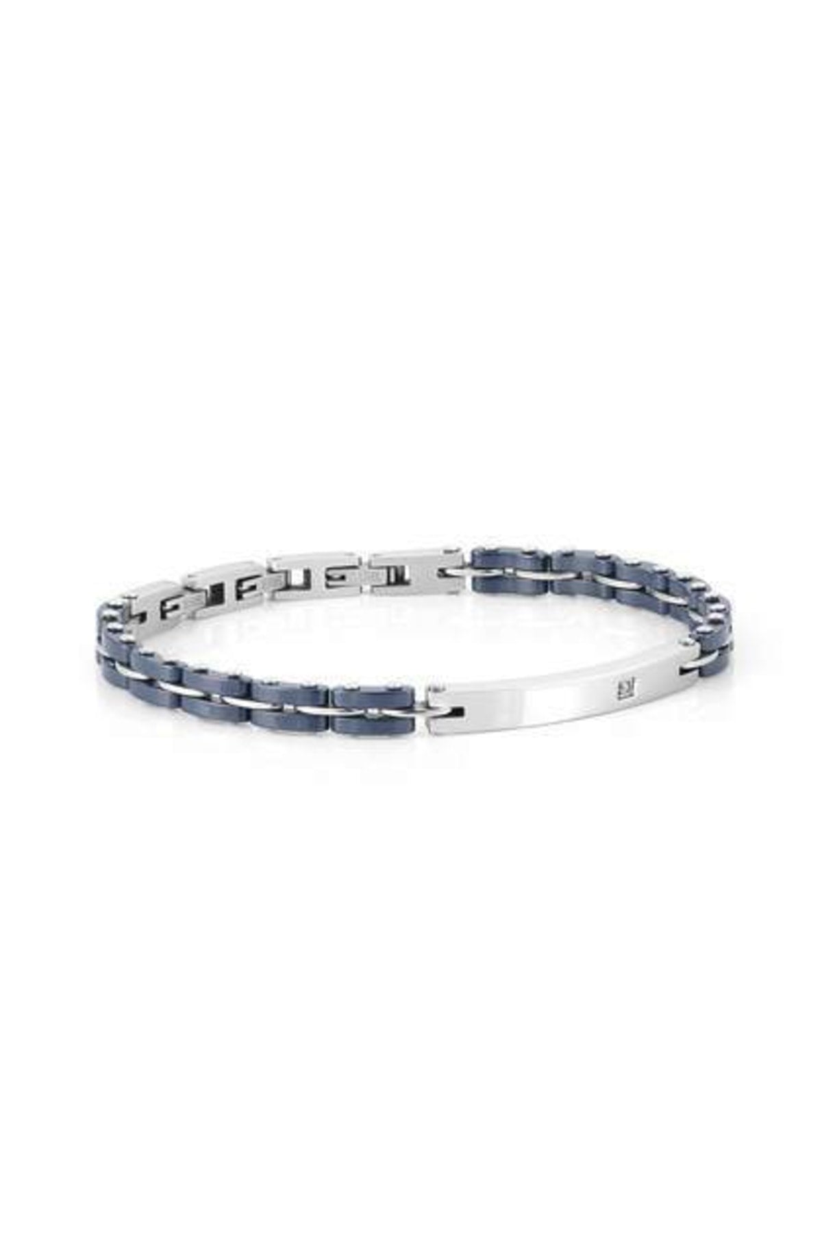 Strong Bracelet In Steel Ceramic And Cubic Zirconia 004 mix 2