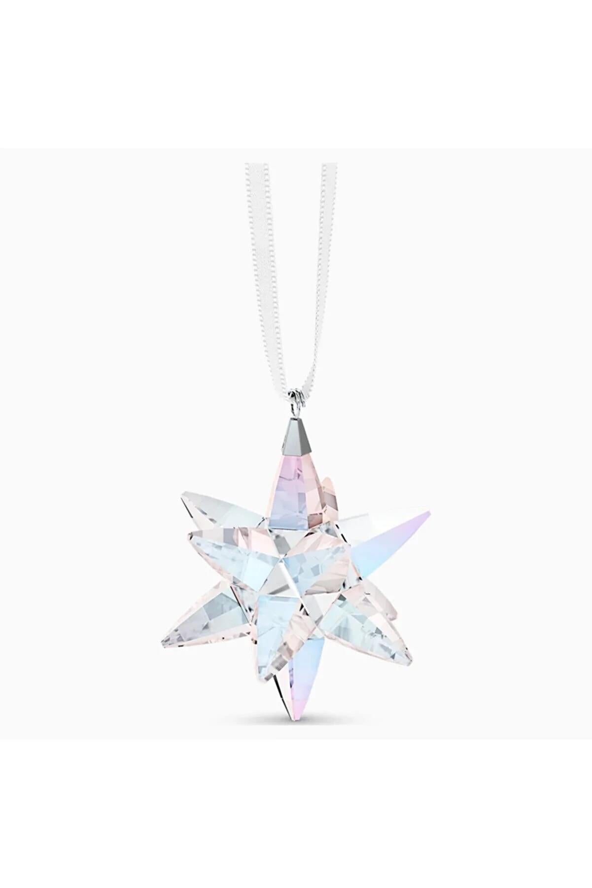 Swarovski 5551837 Star Ornament, Shımmer, Small