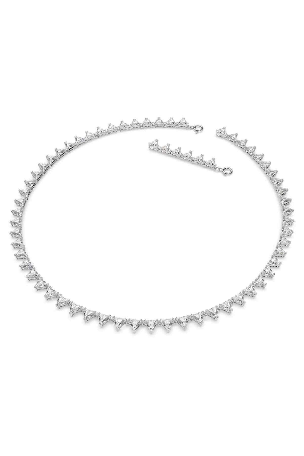 Swarovski 5599191 Millenia Ortyx All-around Small Trgle Rhodium Shiny White