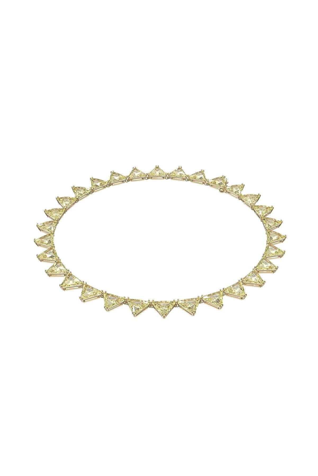 Swarovski 5599487 Millenia:ortyx All-around Medium Trgl Gold Shiny Jonquil