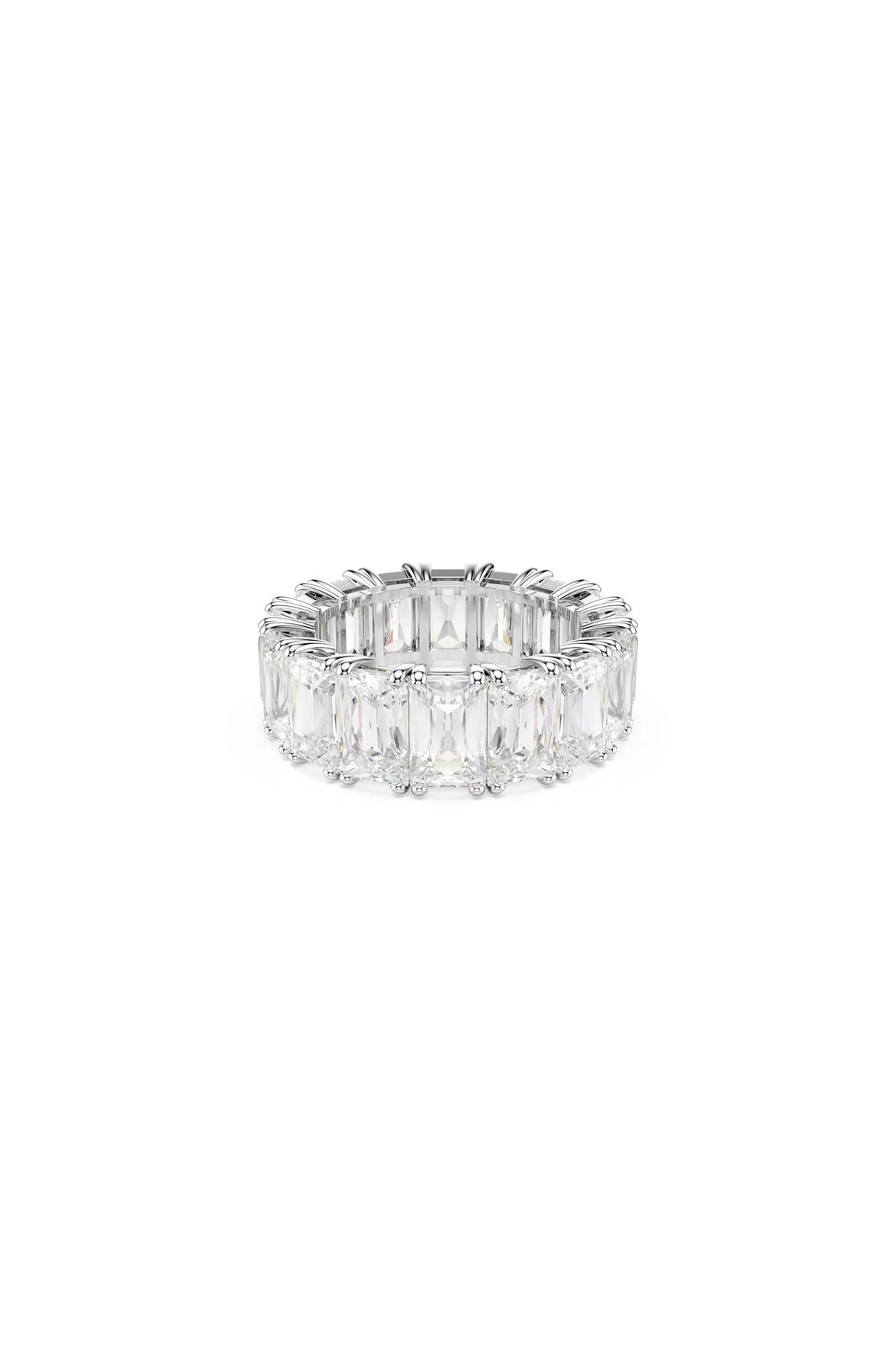 Swarovski 5709275 Swarovski Yüzük Re Matrıx:Rıng Baguette Whıte/Rhs 52