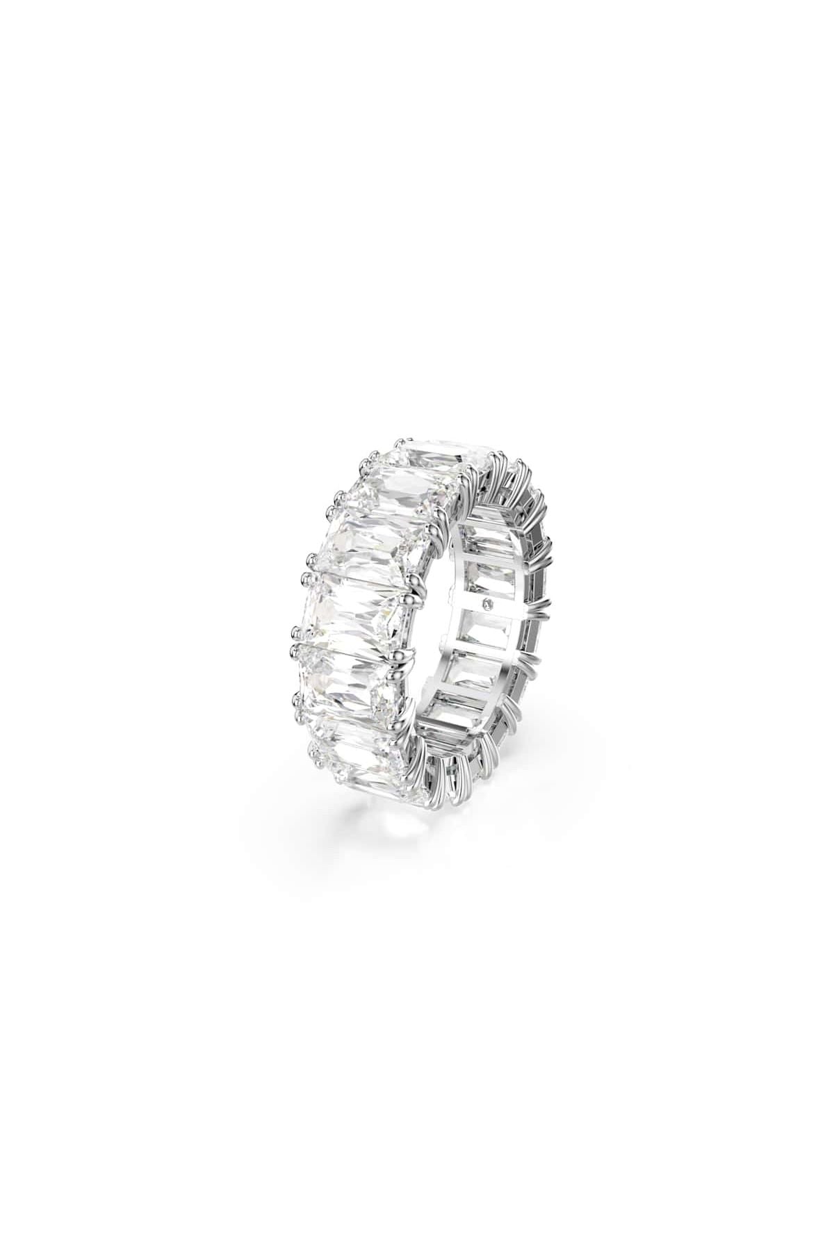 Swarovski 5709279 Swarovski Yüzük Re Matrıx:Rıng Baguette Whıte/Rhs 60