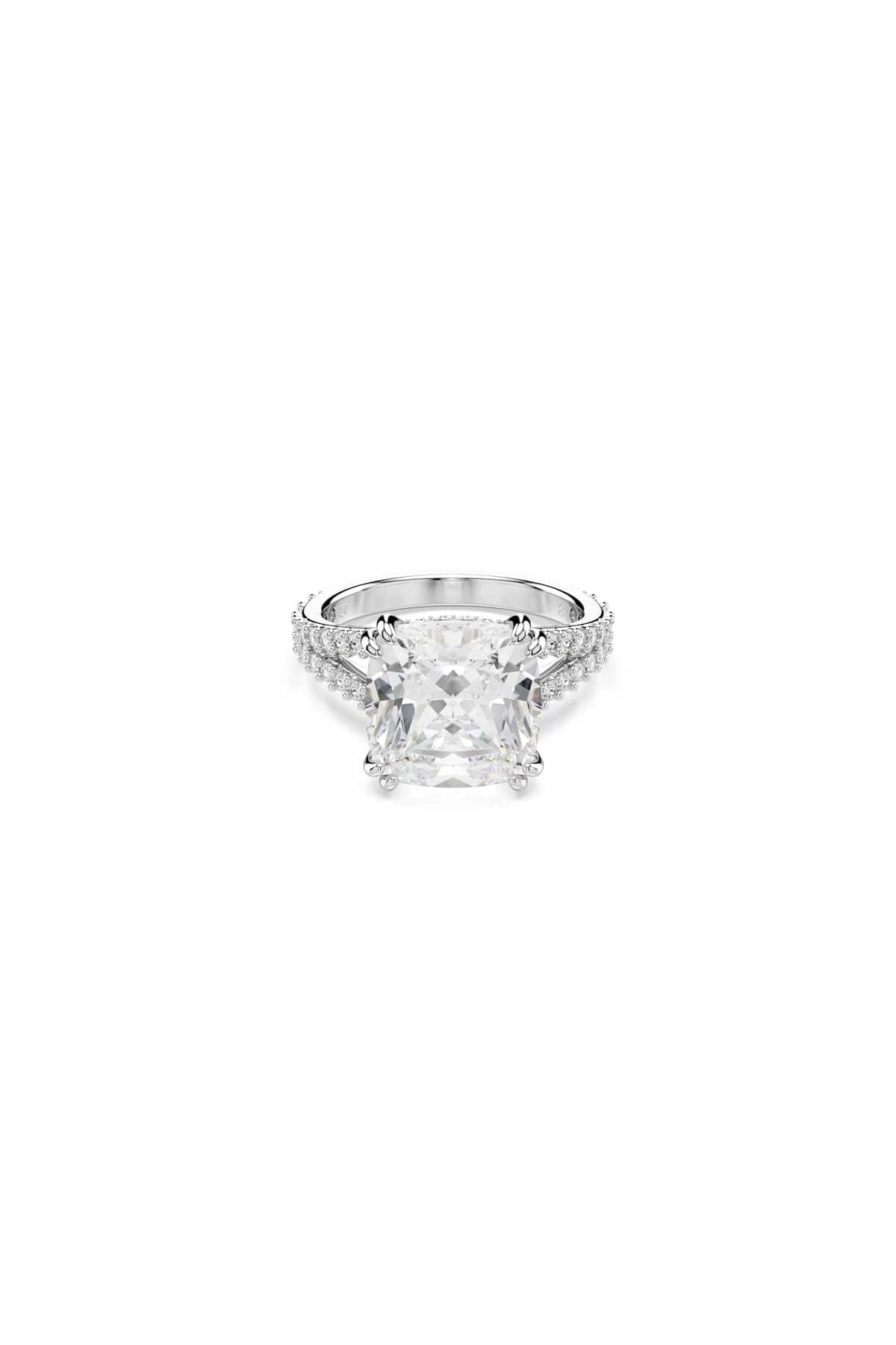 Swarovski 5709902 Swarovski Yüzük Re Stılla:Rıng Sq Whıte/Rhs 55