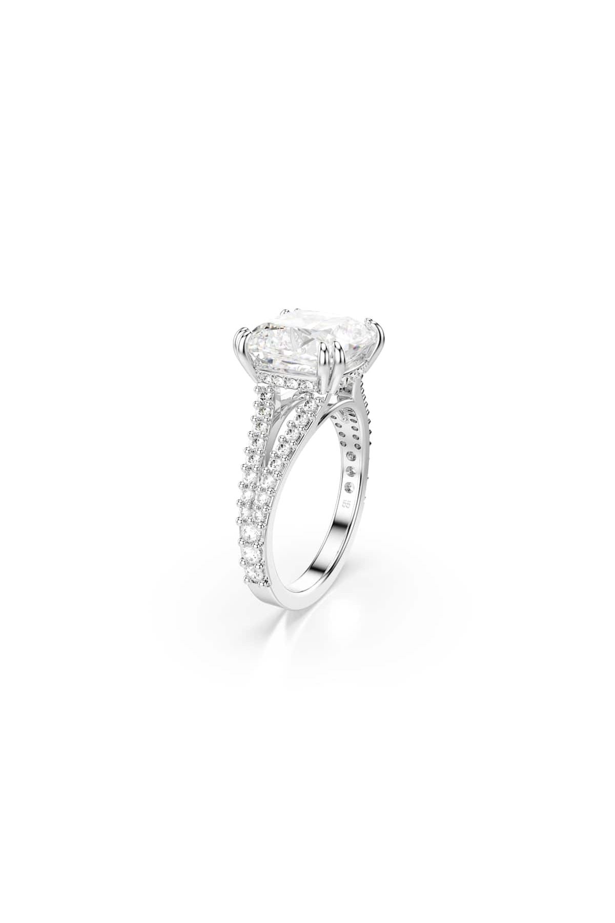 Swarovski 5709902 Swarovski Yüzük Re Stılla:Rıng Sq Whıte/Rhs 55