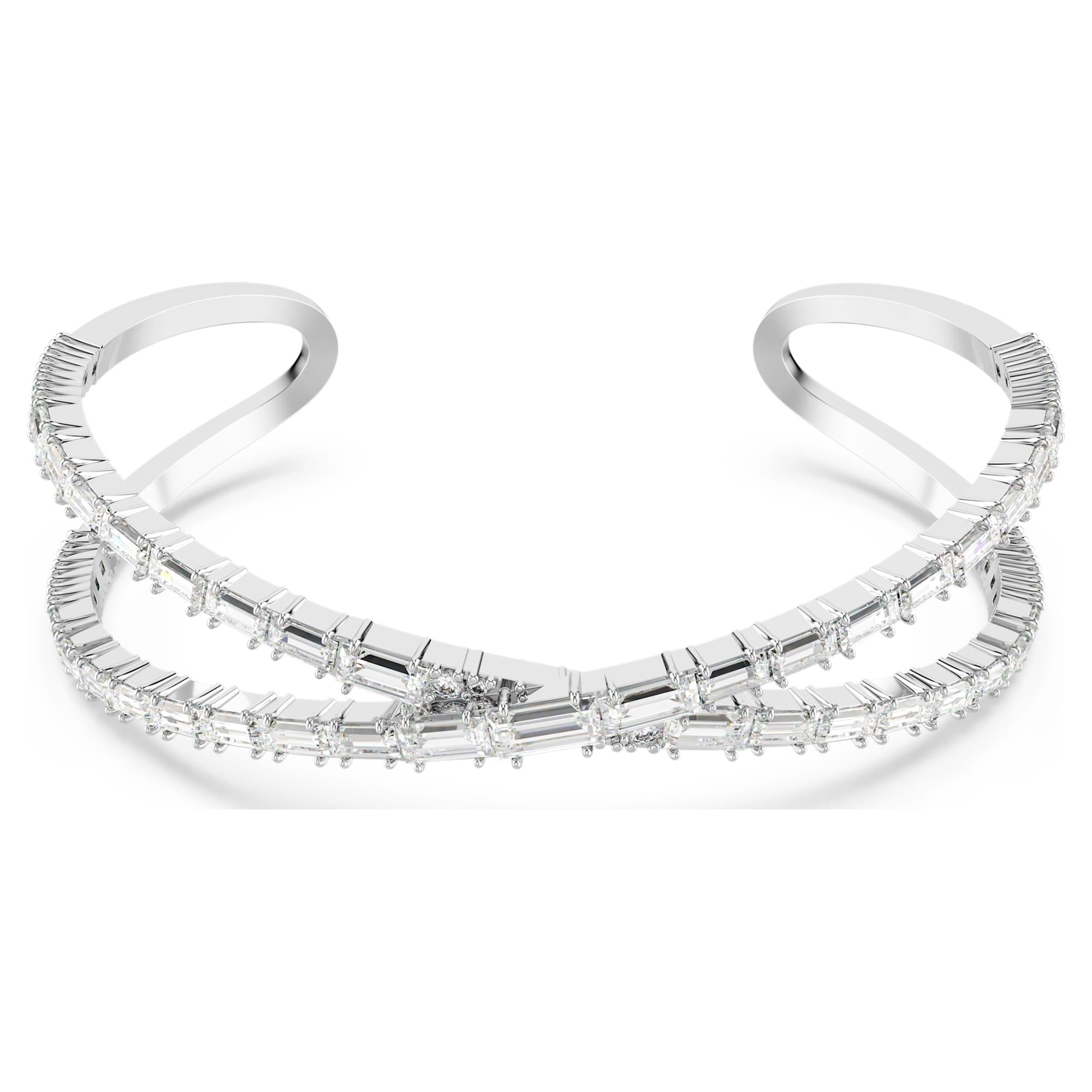 Swarovski Bilezik Hyperbola:Cuff Whıte/Rhs L 5677627