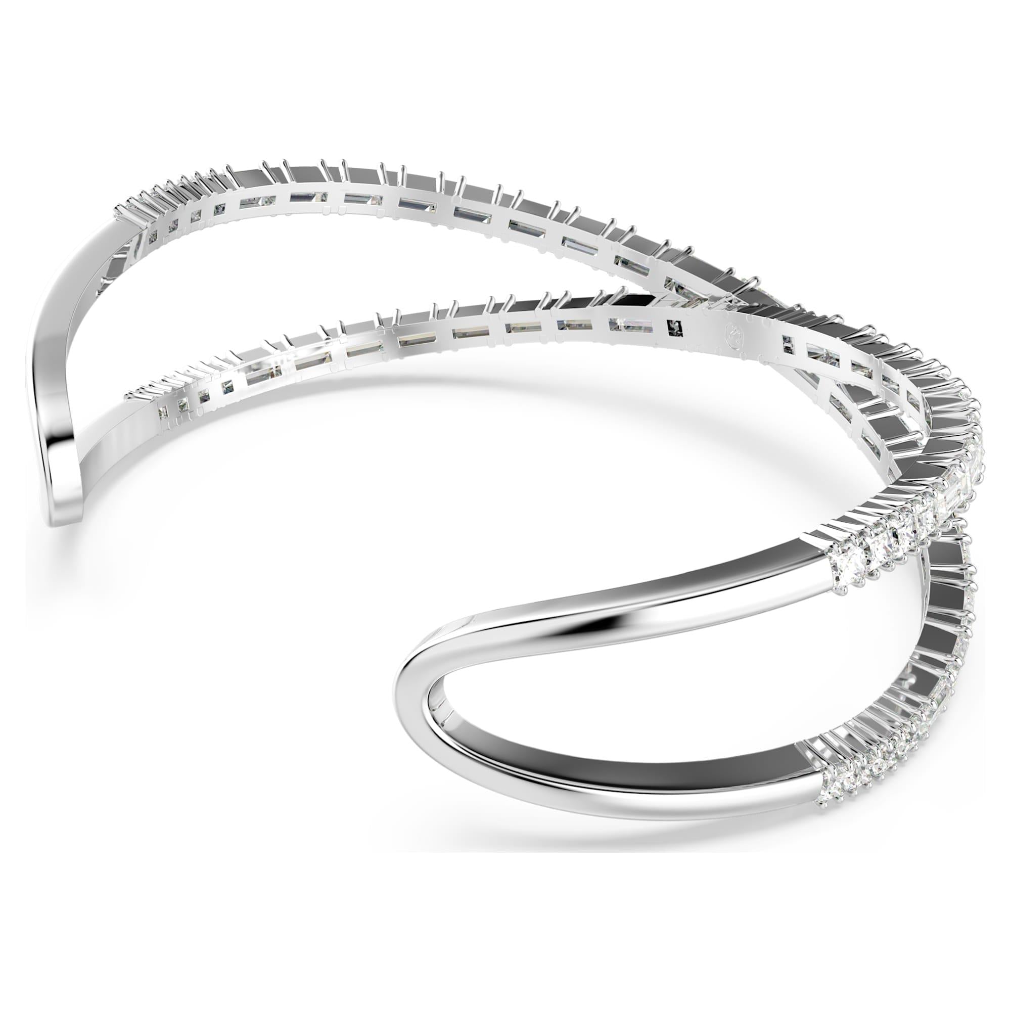 Swarovski Bilezik Hyperbola:Cuff Whıte/Rhs M 5677626