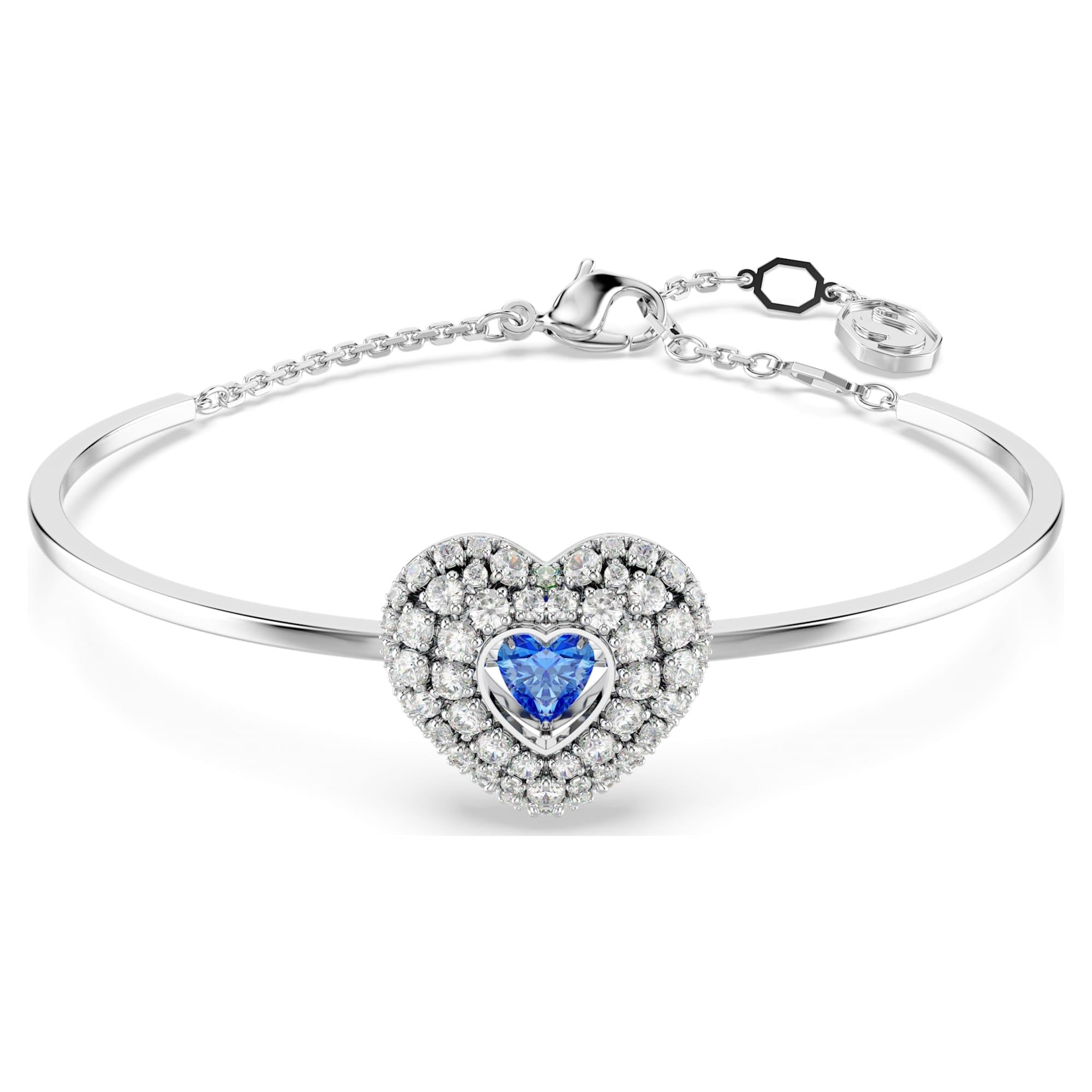 Swarovski Bilezik Hyperbola:Soft Hrt Blu/Rhs M 5680393