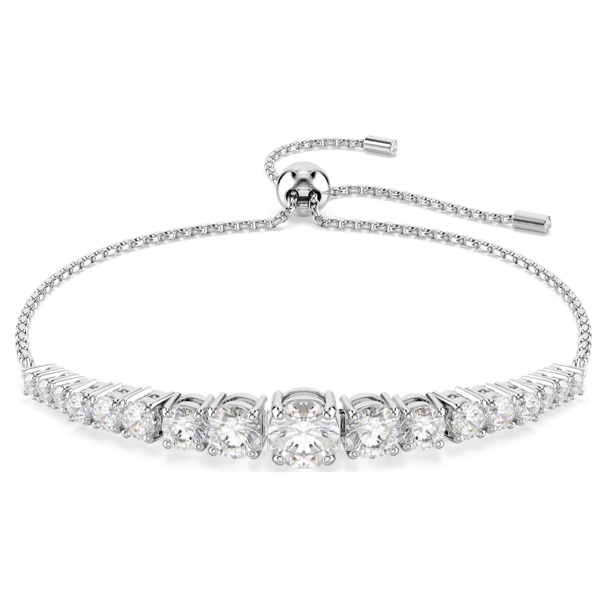 Swarovski Bilezik Matrıx:Bracelet Grad Whıte/Rhs M 5690677