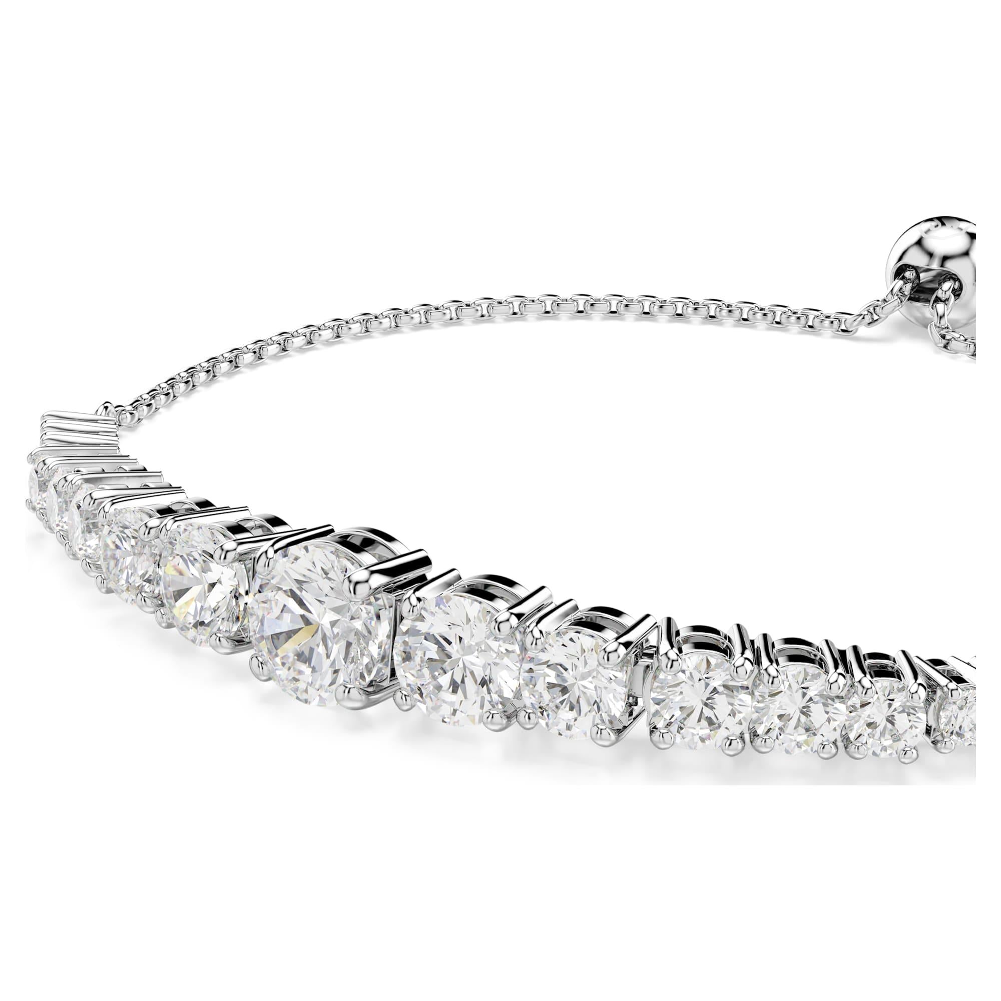 Swarovski Bilezik Matrıx:Bracelet Grad Whıte/Rhs M 5690677