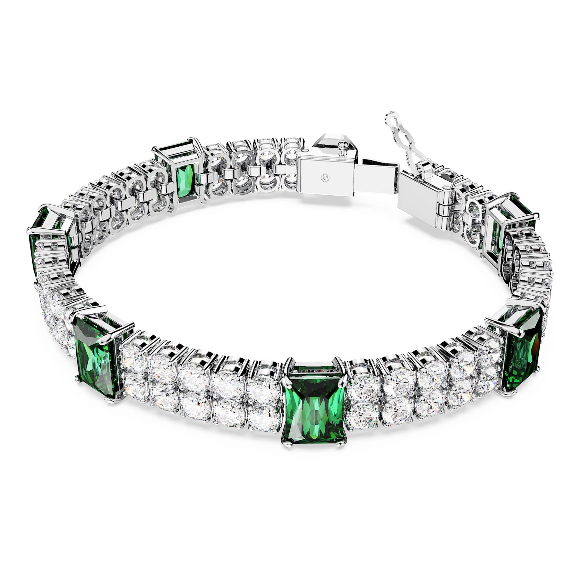 Swarovski Bilezik Matrix:Tb L Green Stones Gre/Rhs M 5666163