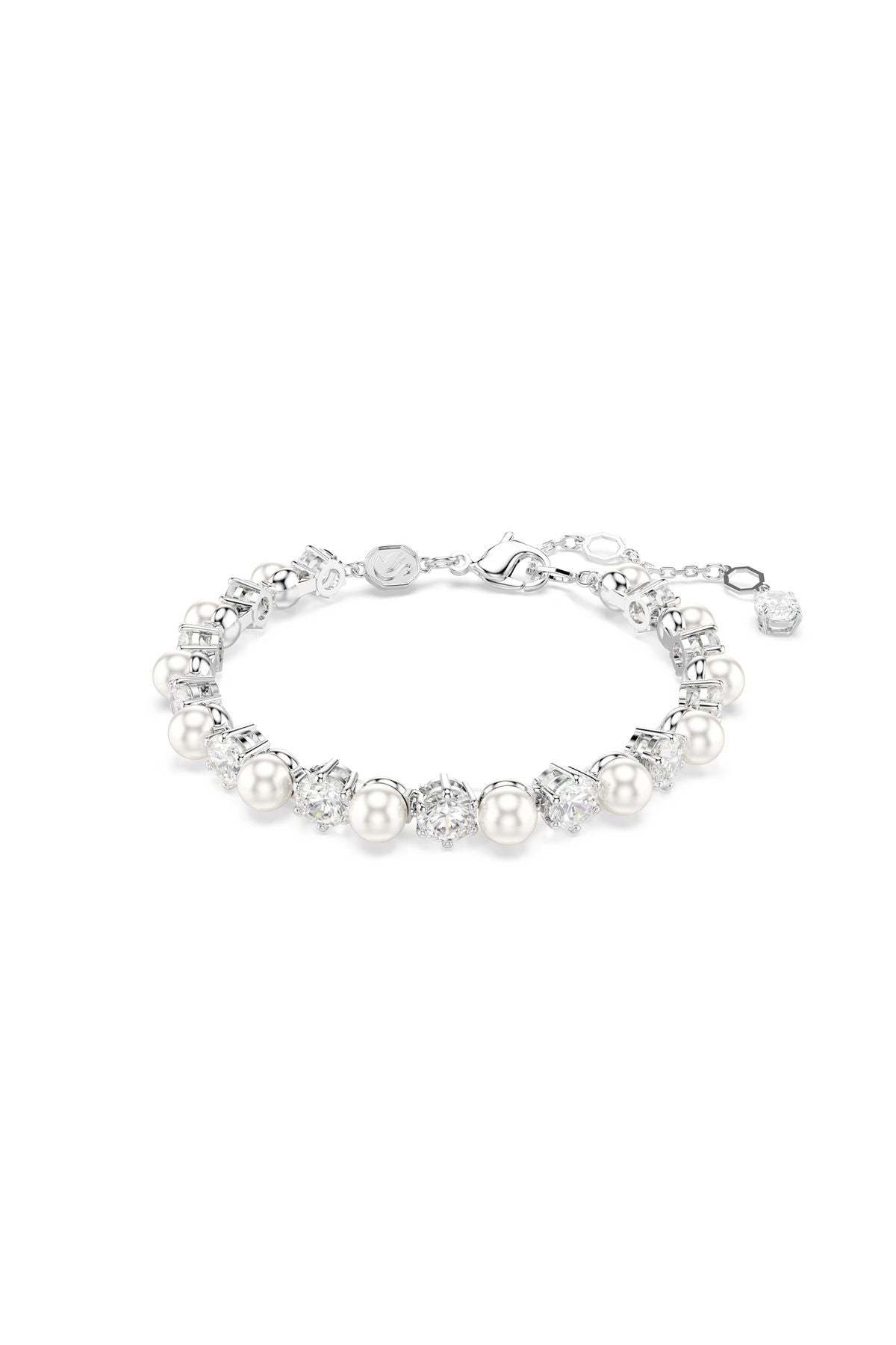 Swarovski Bilezik Matrıx:Tb Pearl Whıte/Rhs M 5689625