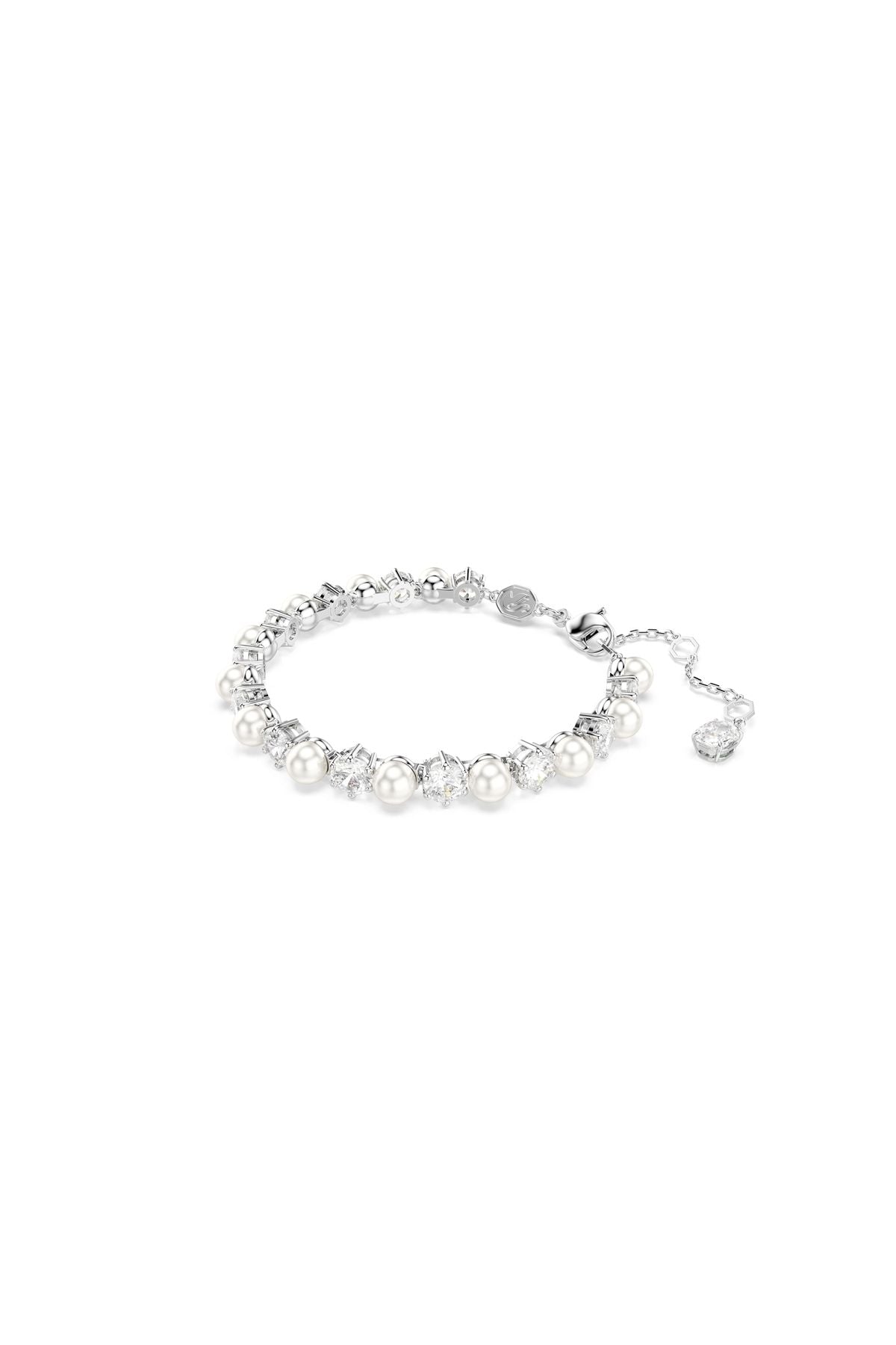 Swarovski Bilezik Matrıx:Tb Pearl Whıte/Rhs M 5689625