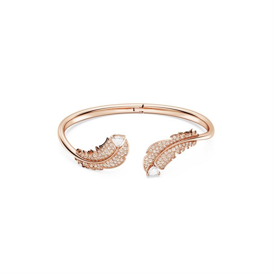 Swarovski Bilezik Mp Nice:Bangle Silk/Cry/Ros L 5663477