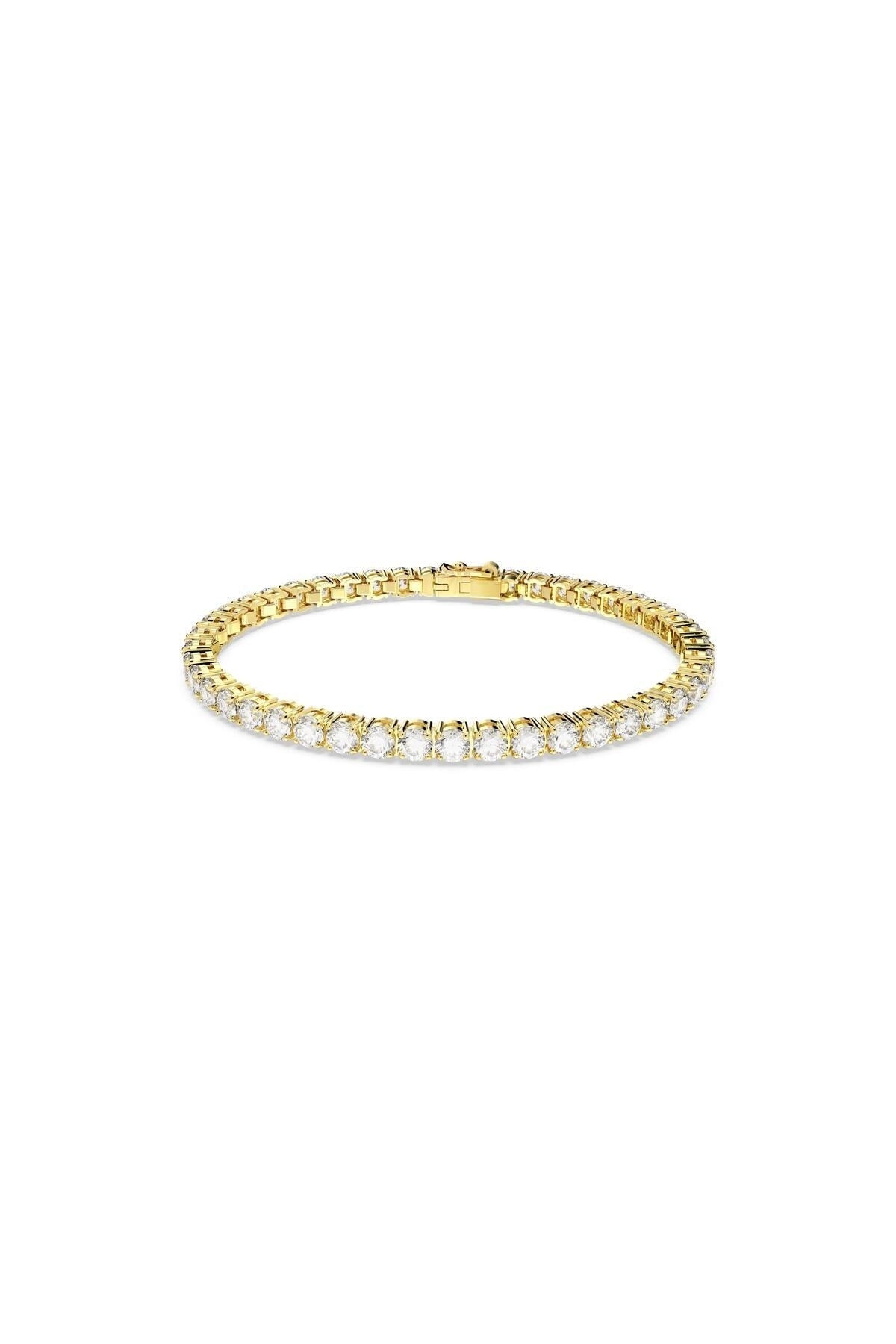 Swarovski Bilezik Re Matrix:Bracelet S White/Gos L 5657662