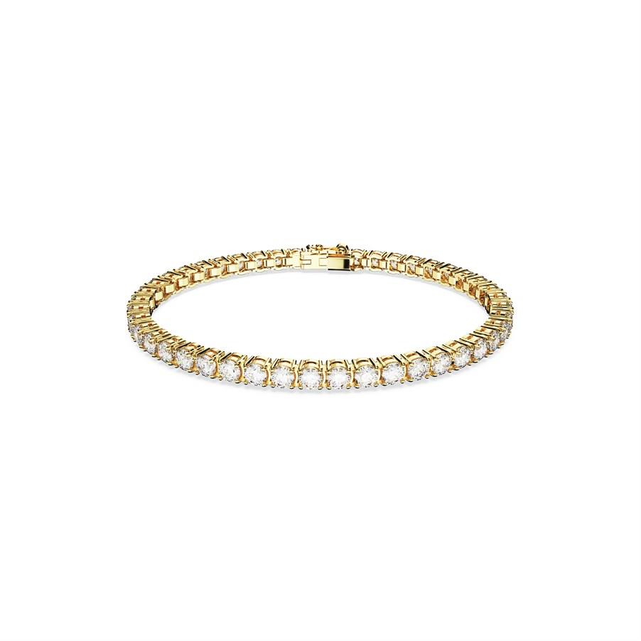 Swarovski Bilezik Re Matrix:Bracelet S White/Gos M 5657664
