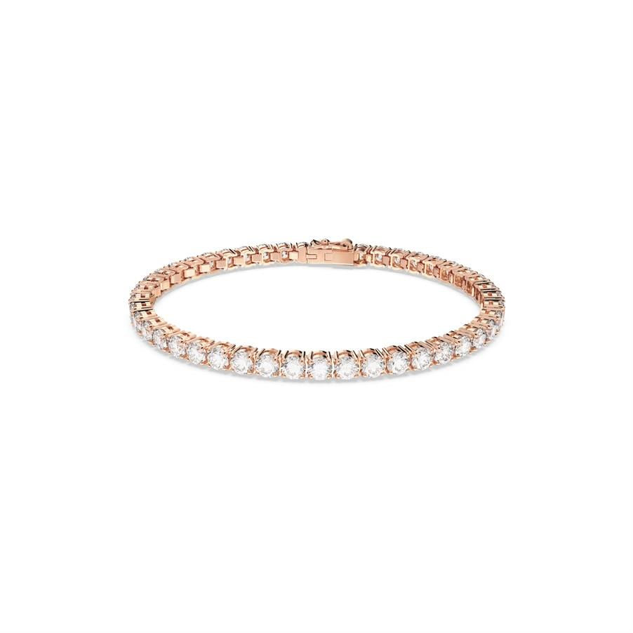 Swarovski Bilezik Re Matrix:Bracelet S White/Ros L 5657661