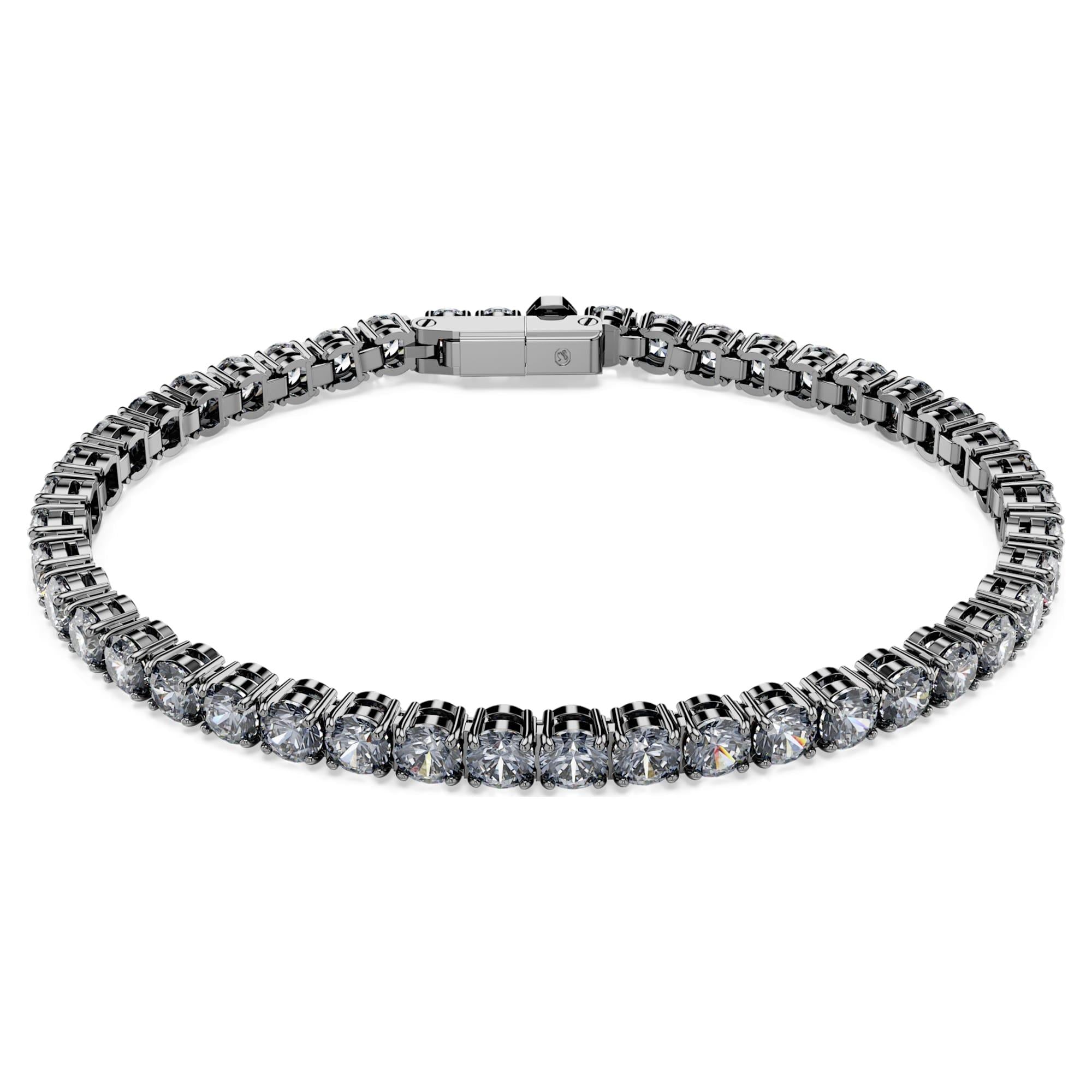 Swarovski Bilezik Re Matrıx:Tb Rnd Sıvgr/Rus L 5693929