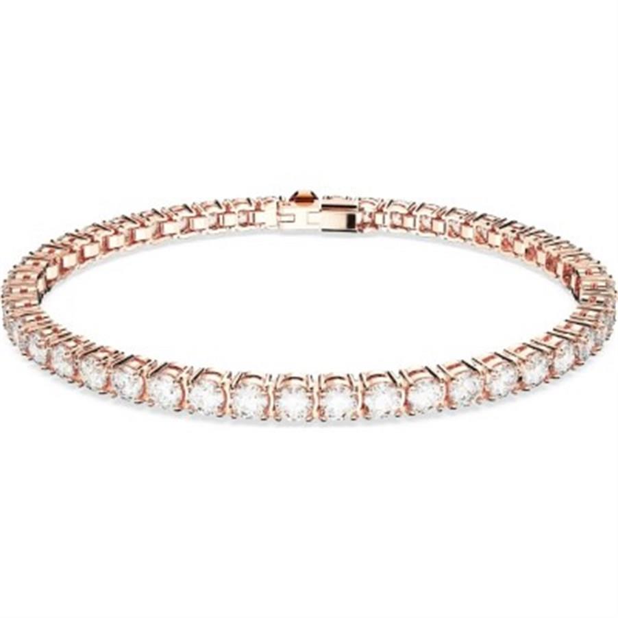 Swarovski Bilezik Ss Matrıx:Tb S Whıte/Ros M 5677039