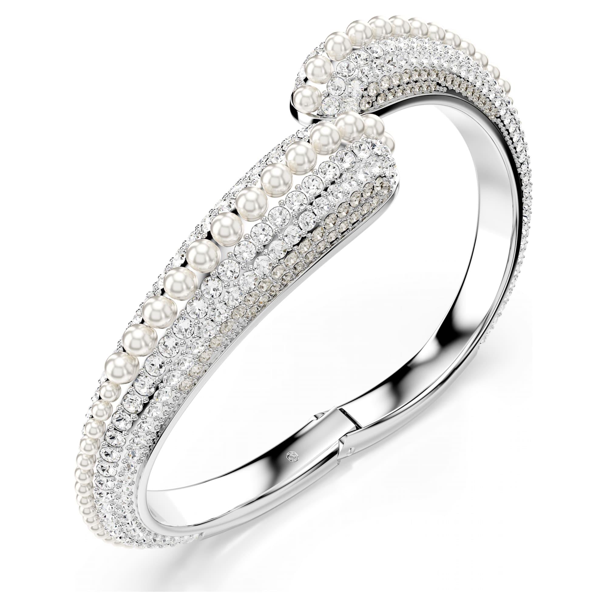 Swarovski Bilezik Sublıma:Cuff Wv Cry/Rhs M 5692106