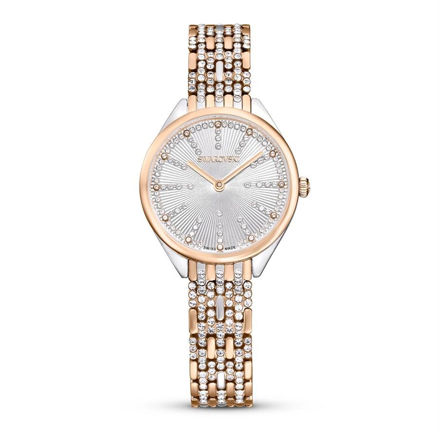 Swarovski Kol Saati Attract:Pave Rog/White/Sts 5649987