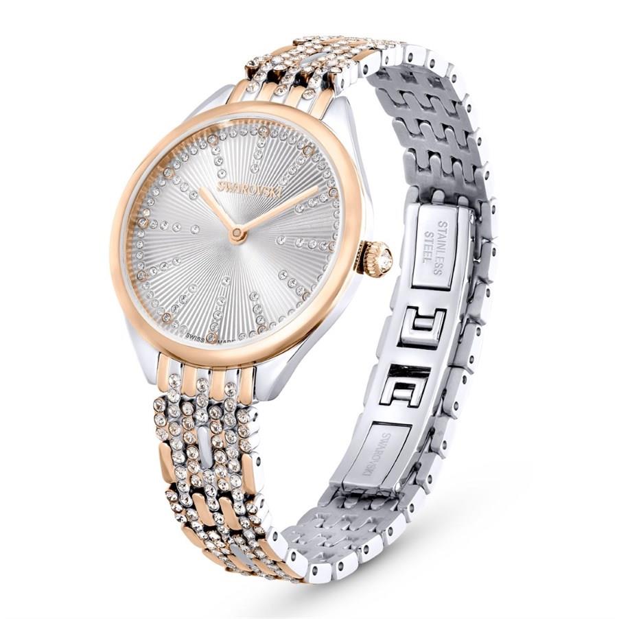Swarovski Kol Saati Attract:Pave Rog/White/Sts 5649987
