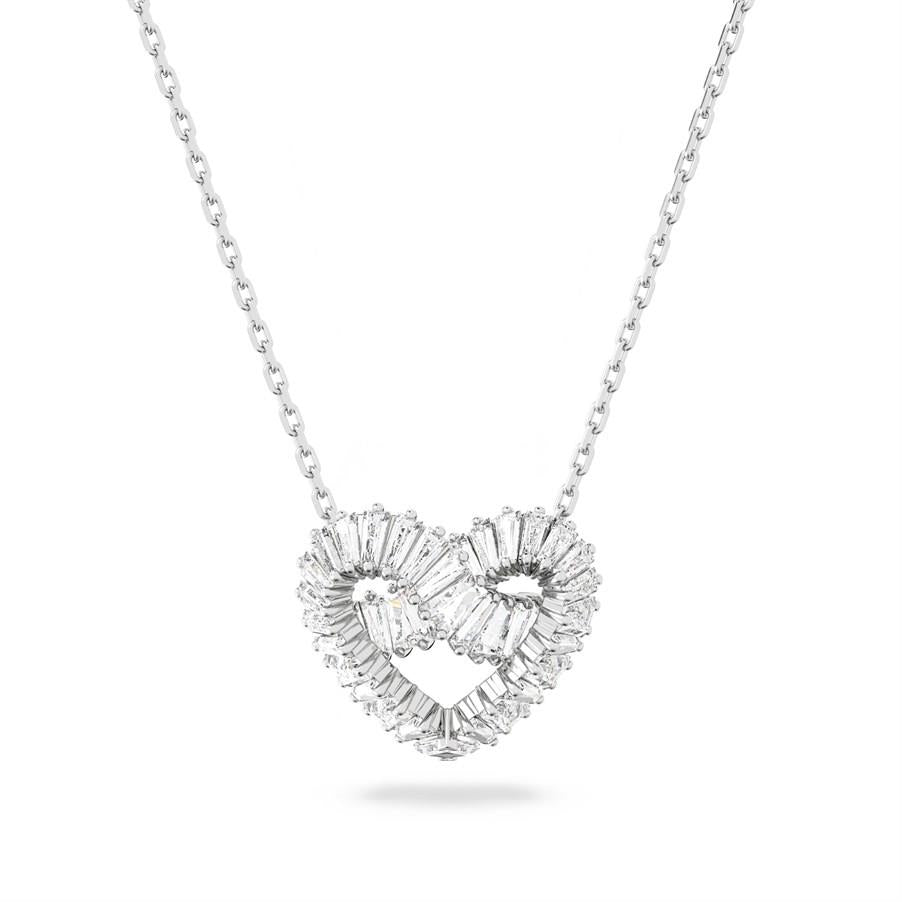 Swarovski Kolye Matrix:Pend Hrt Woven Whi/Rhs 5647924
