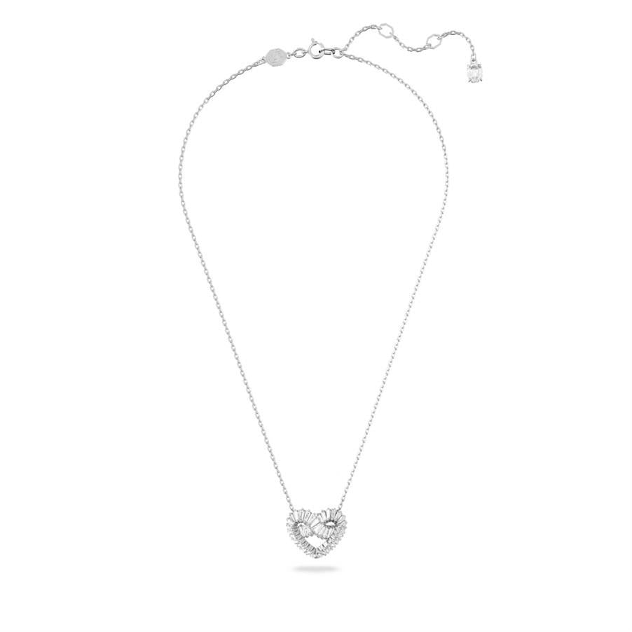 Swarovski Kolye Matrix:Pend Hrt Woven Whi/Rhs 5647924