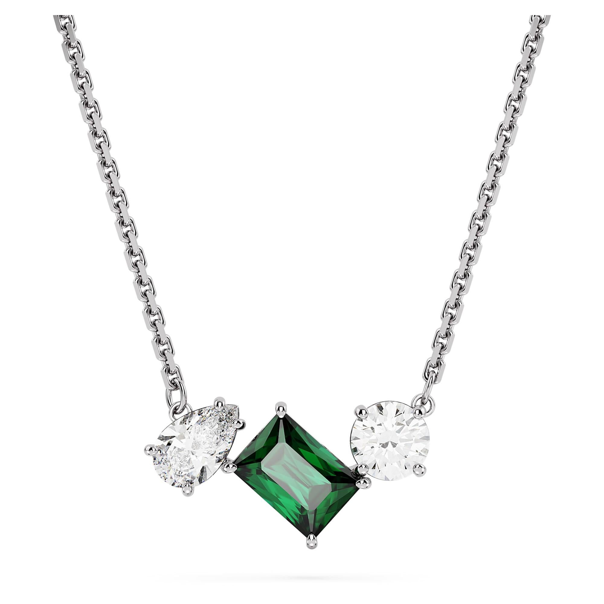 Swarovski Kolye Mesmera:Pend Green White/Rhs 5668278