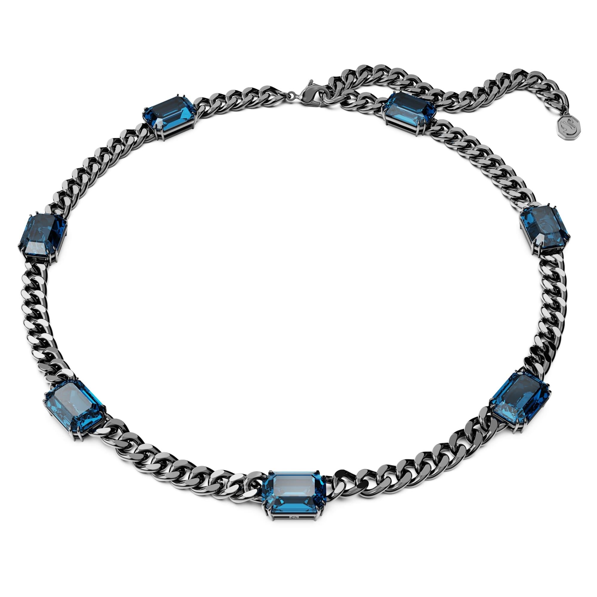 Swarovski Kolye Millenia:All Ard Octagon Blu/Bru 5671243