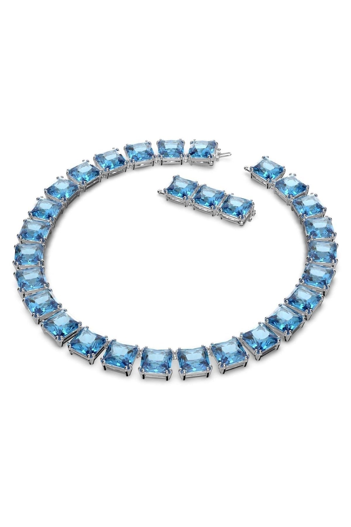 Swarovski Kolye Milleniar:All Around Large Square, AQUA/RHS 5609704