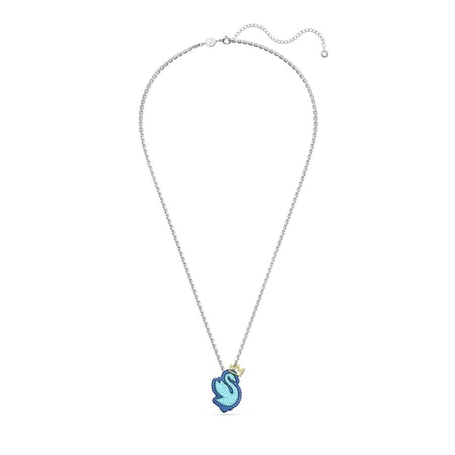 Swarovski Kolye Pop Swan:Pend Long Pendant Blu/Rhs 5649194