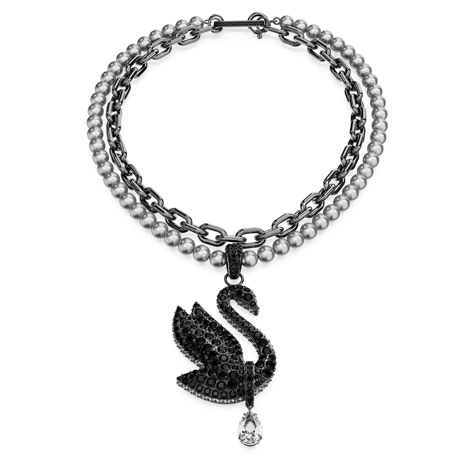 Swarovski Kolye Swan:Choker Bla/Bru 5688747