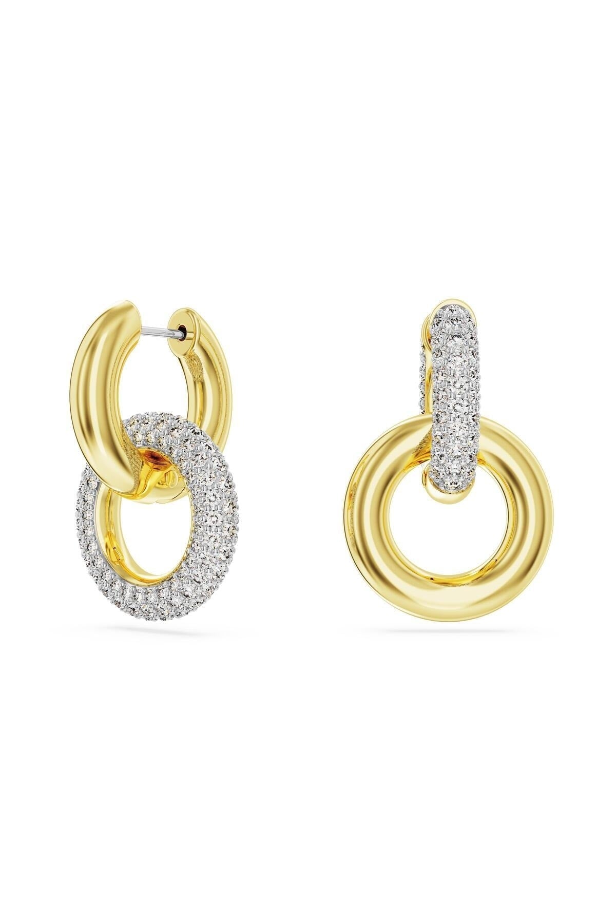 Swarovski Küpe Dextera:Pe Hoop Interlinked Cre/Gos 5668818